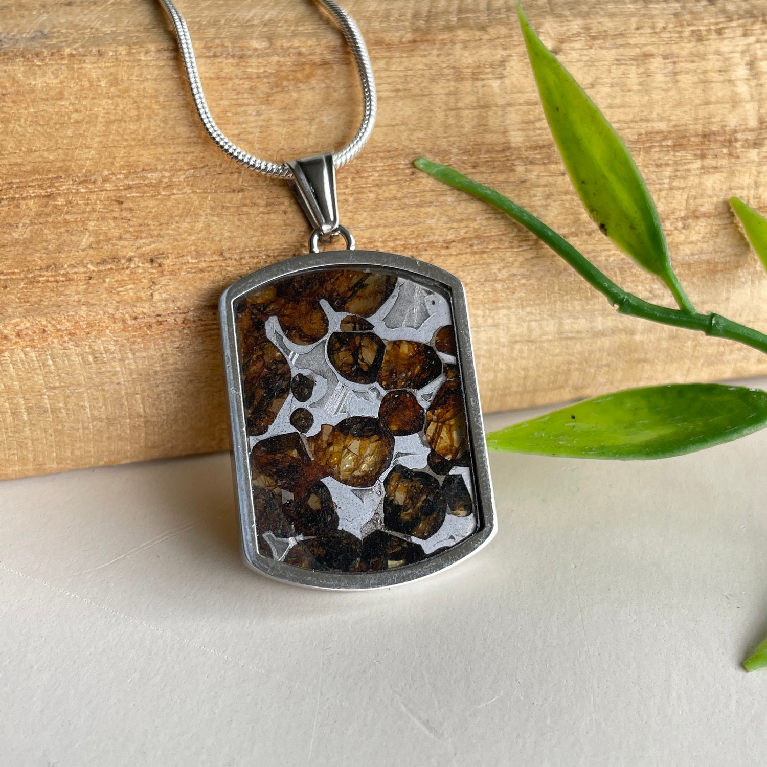 Sericho Pallasite Meteorite Pendant