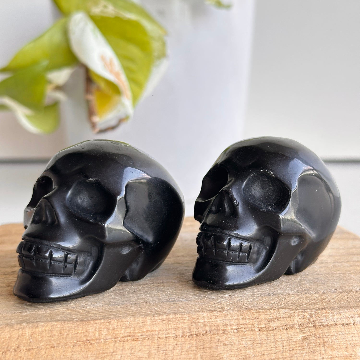Black Obsidian Skull