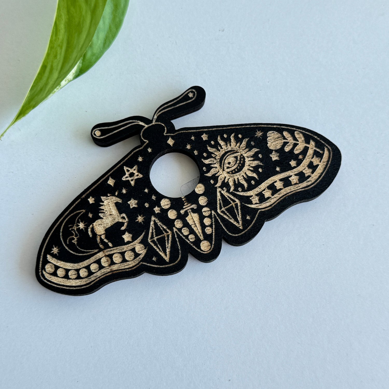 Sun & Moon Moth Sphere Holder
