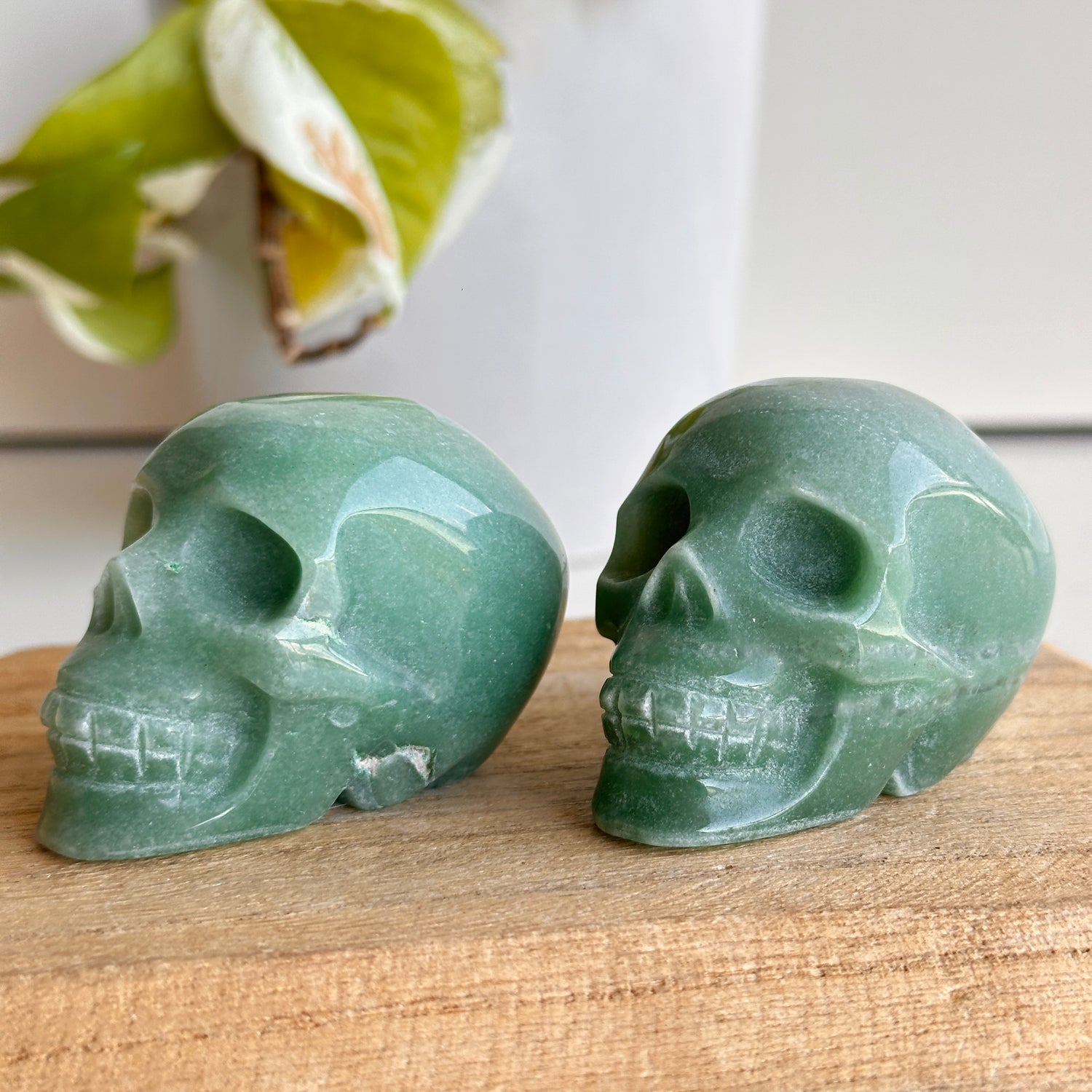 Green Aventurine Skull