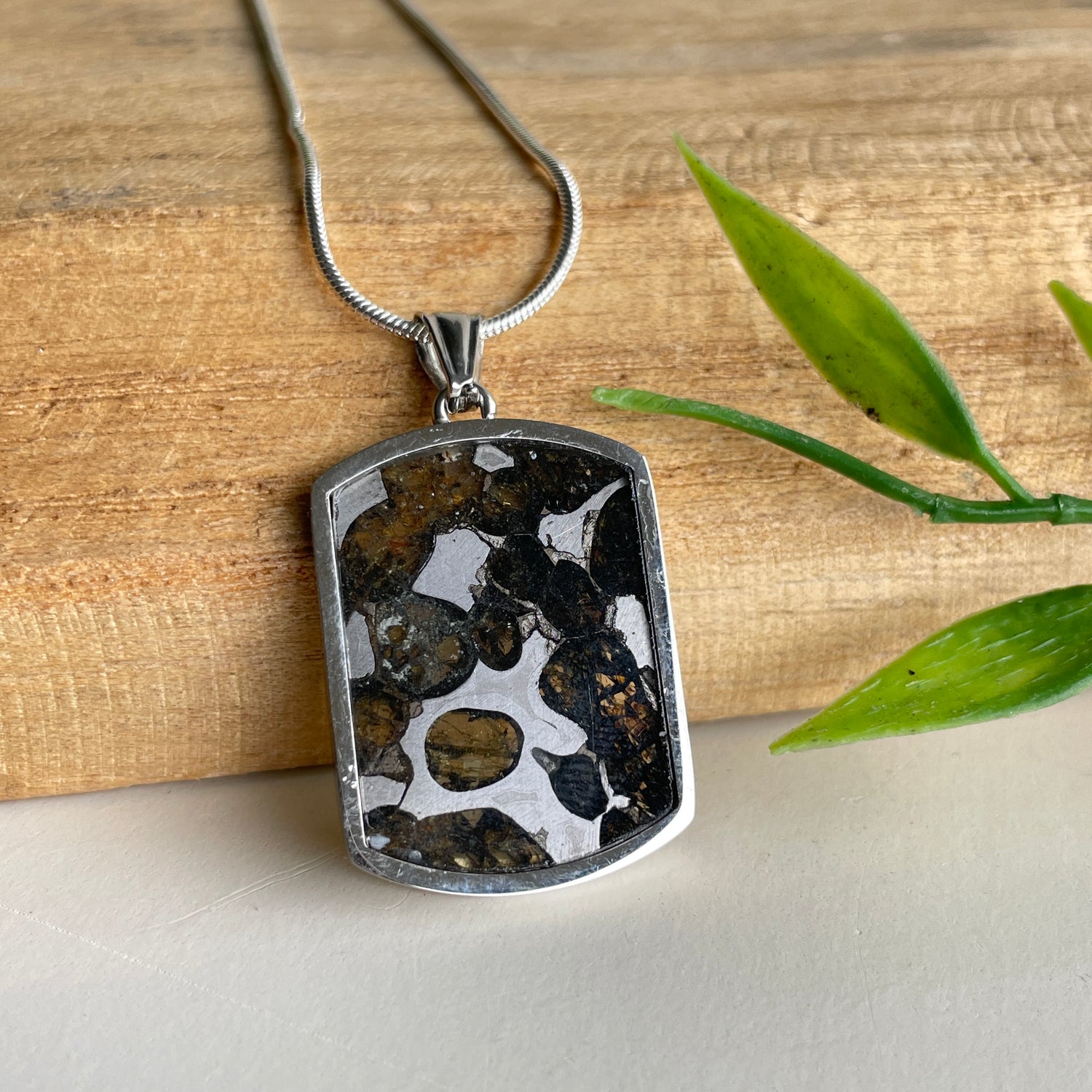 Sericho Pallasite Meteorite Pendant