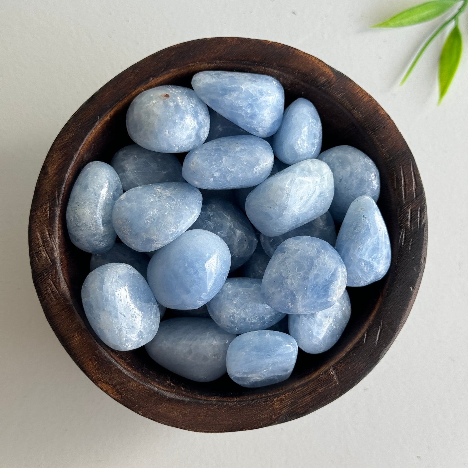 Blue Calcite Tumbled
