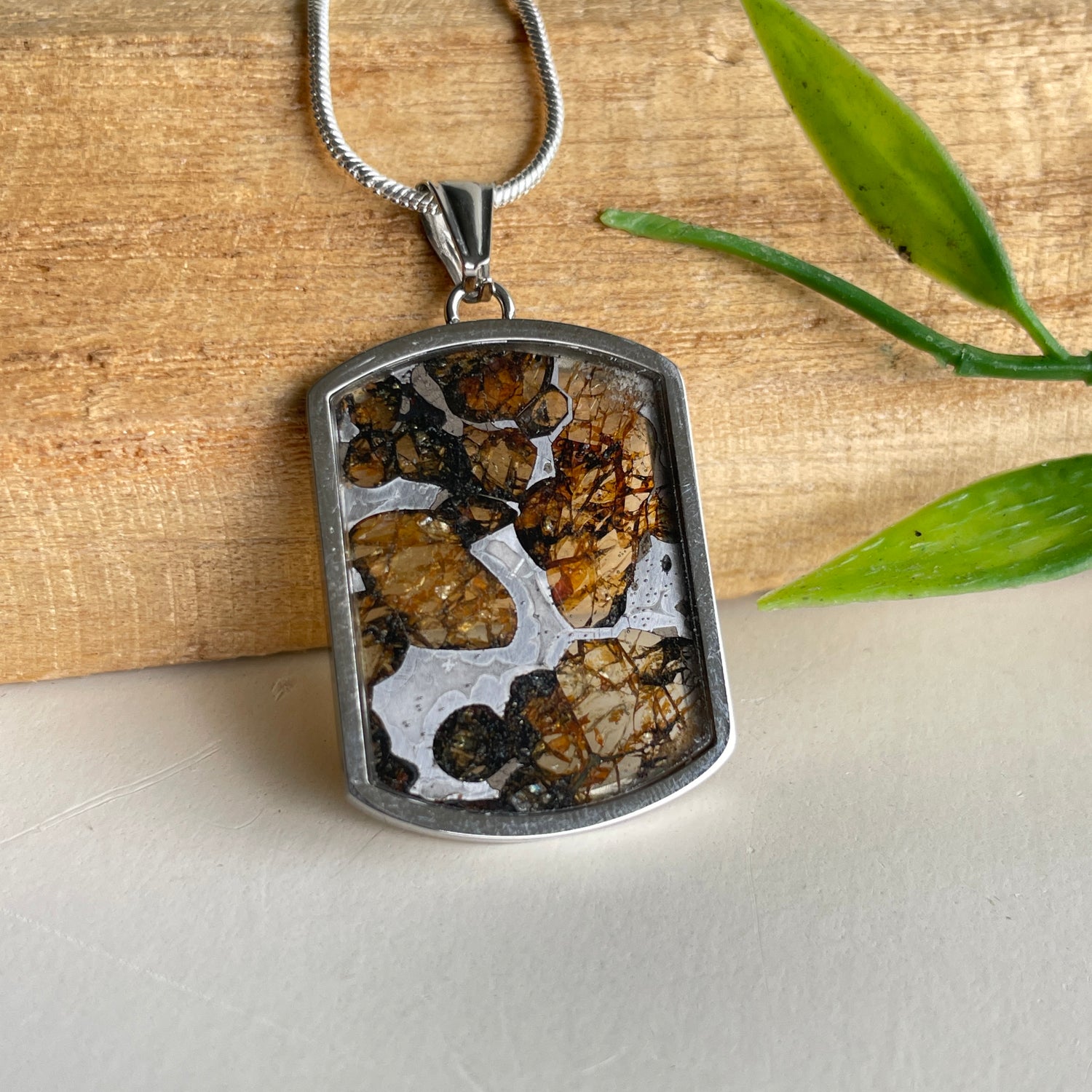 Sericho Pallasite Meteorite Pendant