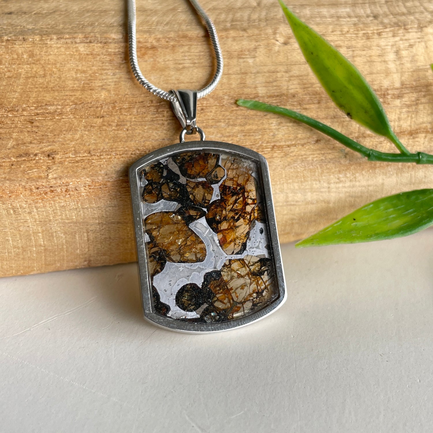 Sericho Pallasite Meteorite Pendant