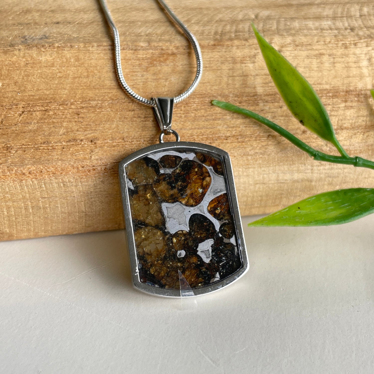 Sericho Pallasite Meteorite Pendant