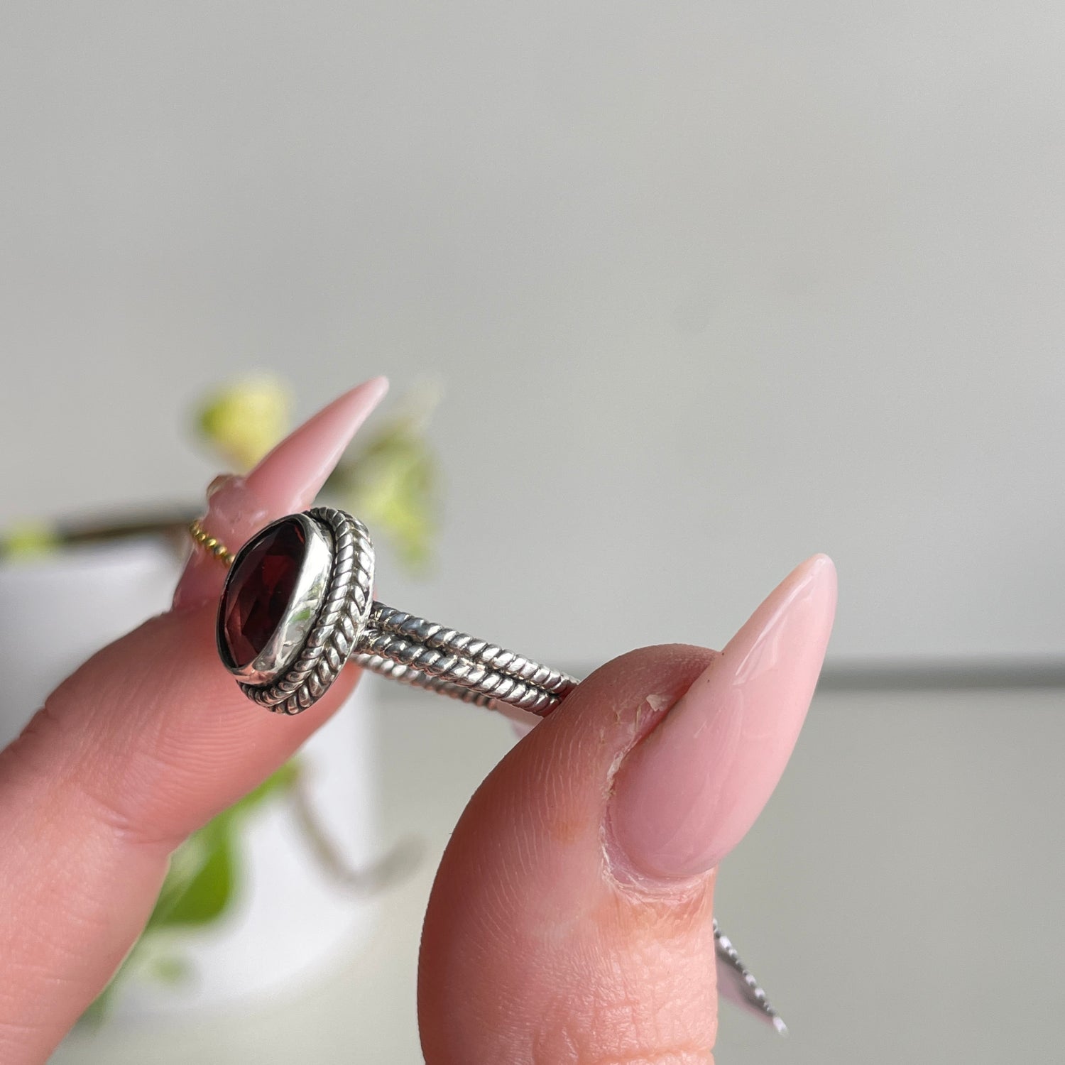 Rhodolite Garnet Ring Sz7.5