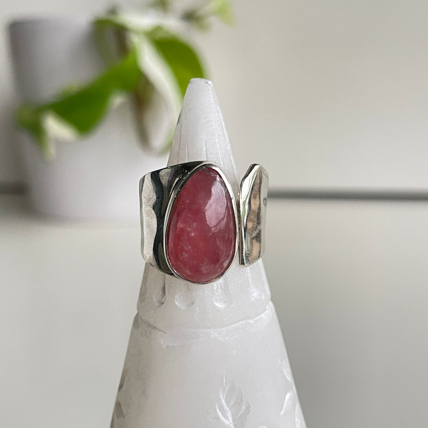 Rhodochrosite Ring Sz7