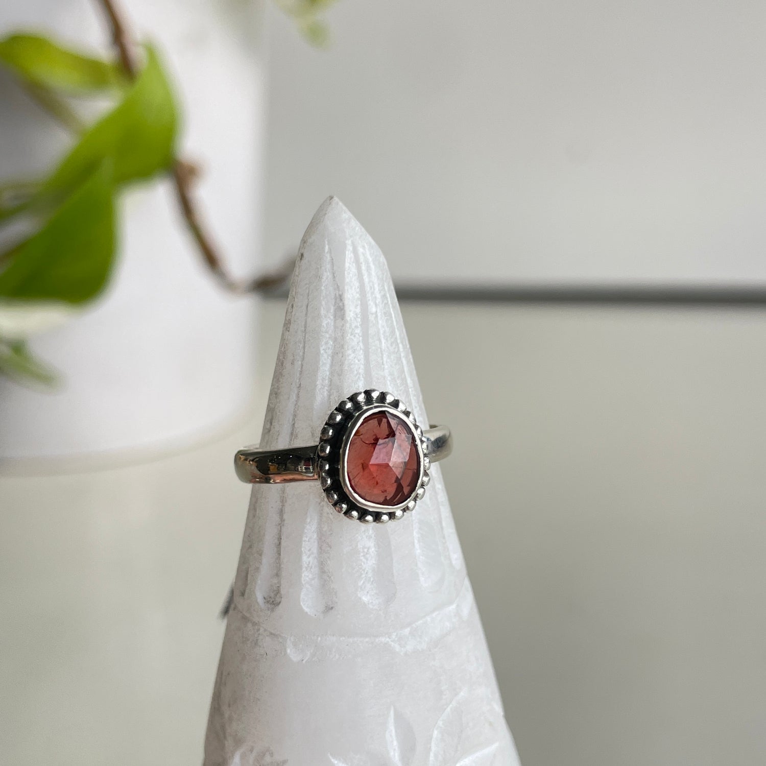 Rhodolite Garnet Ring Sz6