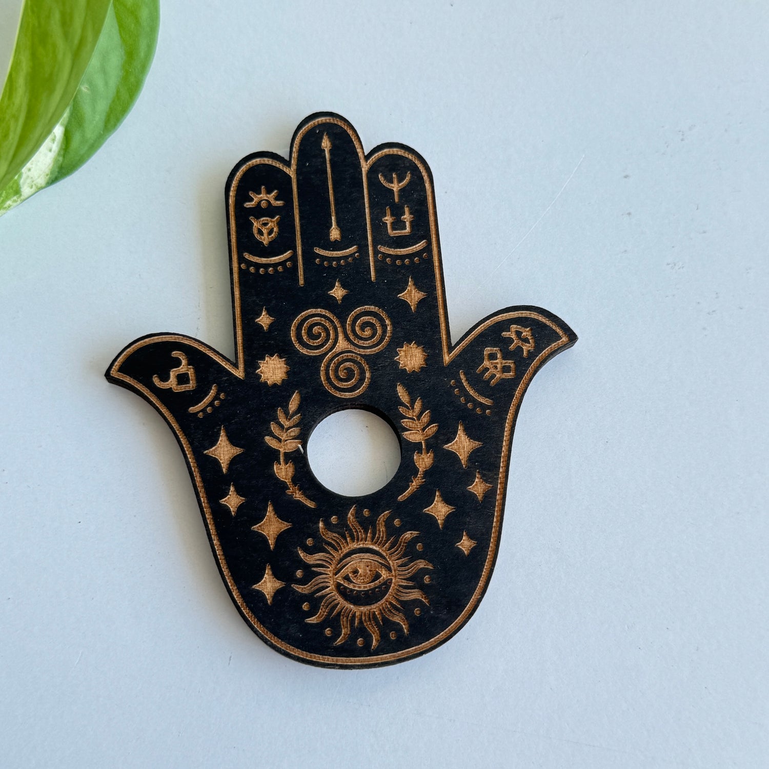 Eye Sun Hand Sphere Holder