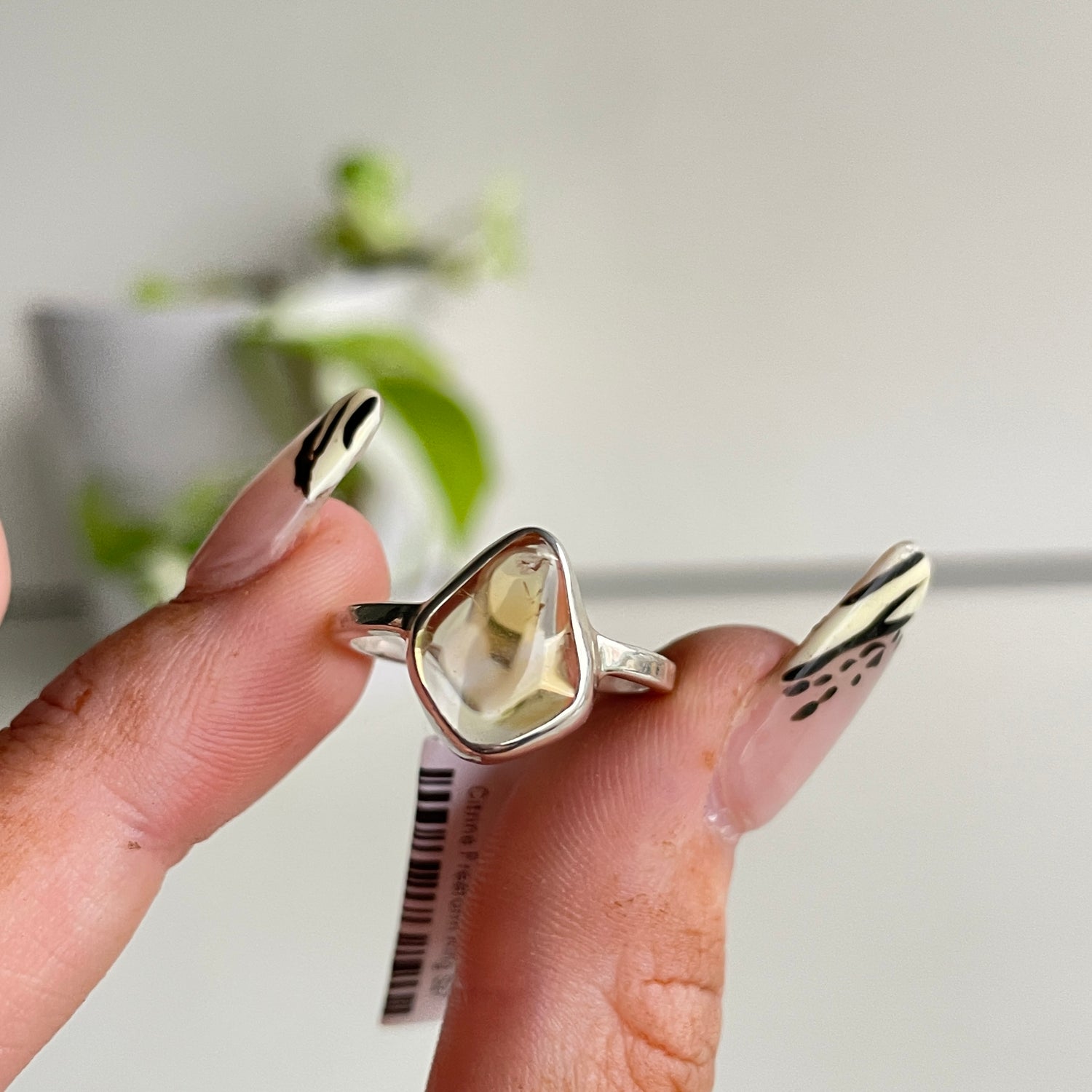 Citrine Freeform Ring Sz7