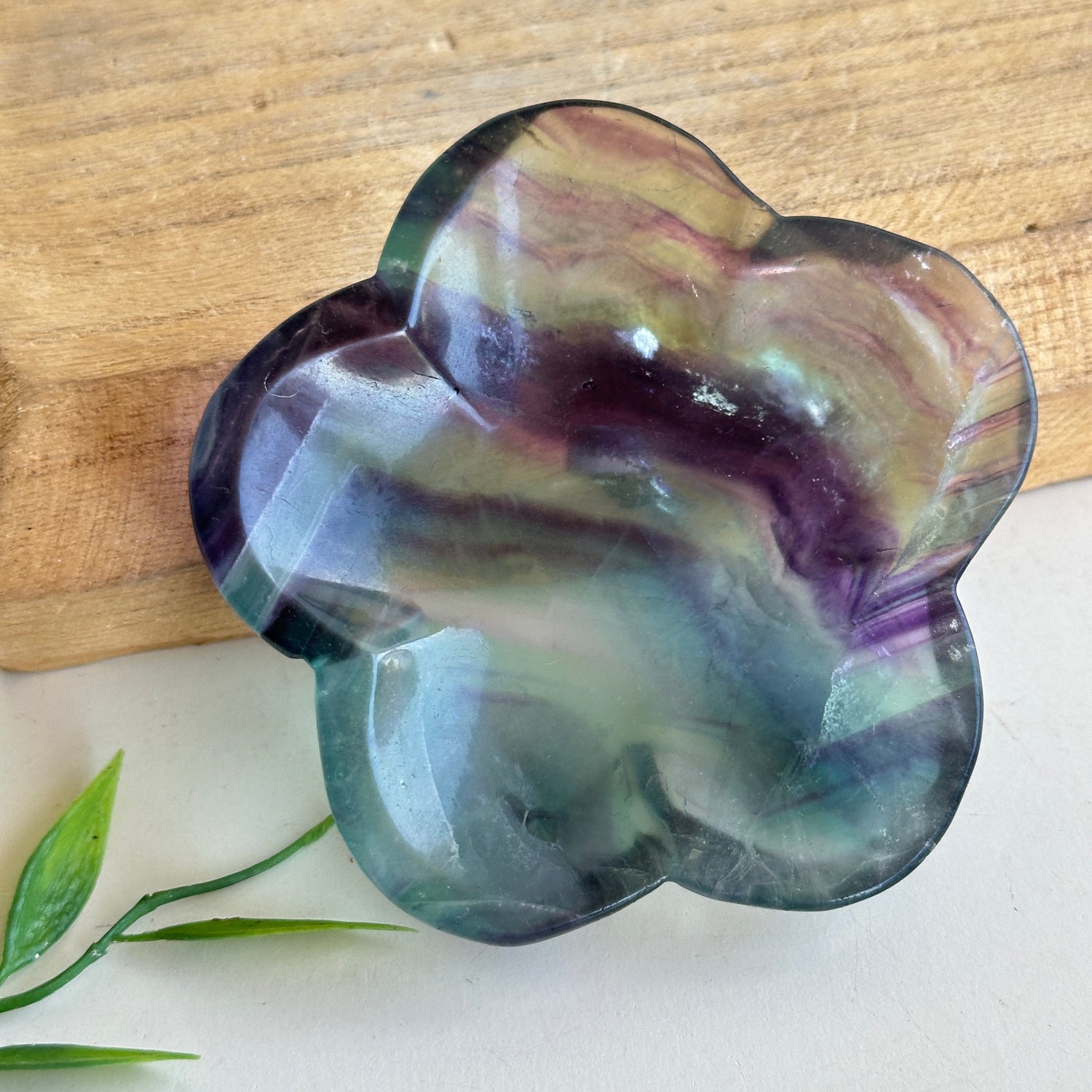 Fluorite Flower Bowl 12