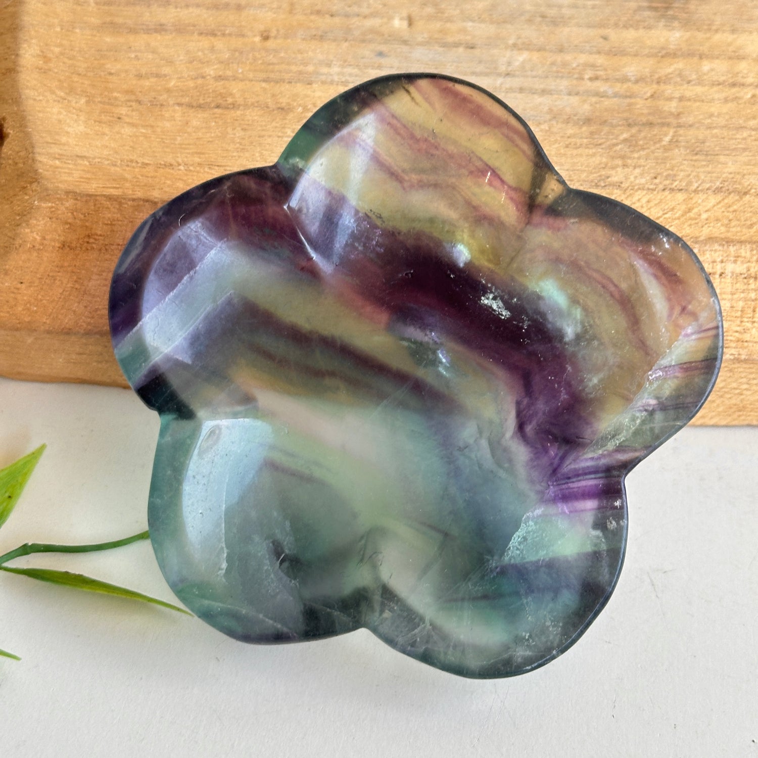 Fluorite Flower Bowl 12