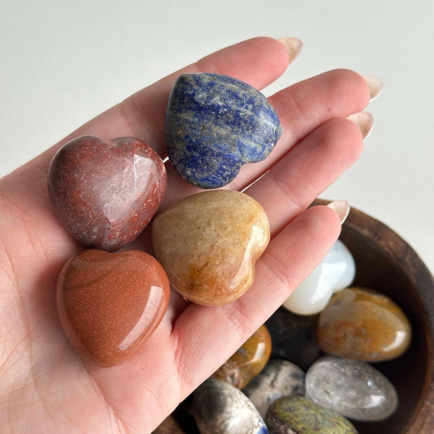 Crystal Heart Assorted 3cm