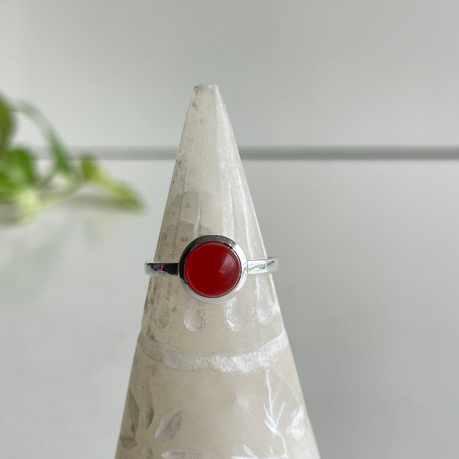 Carnelian Round Ring