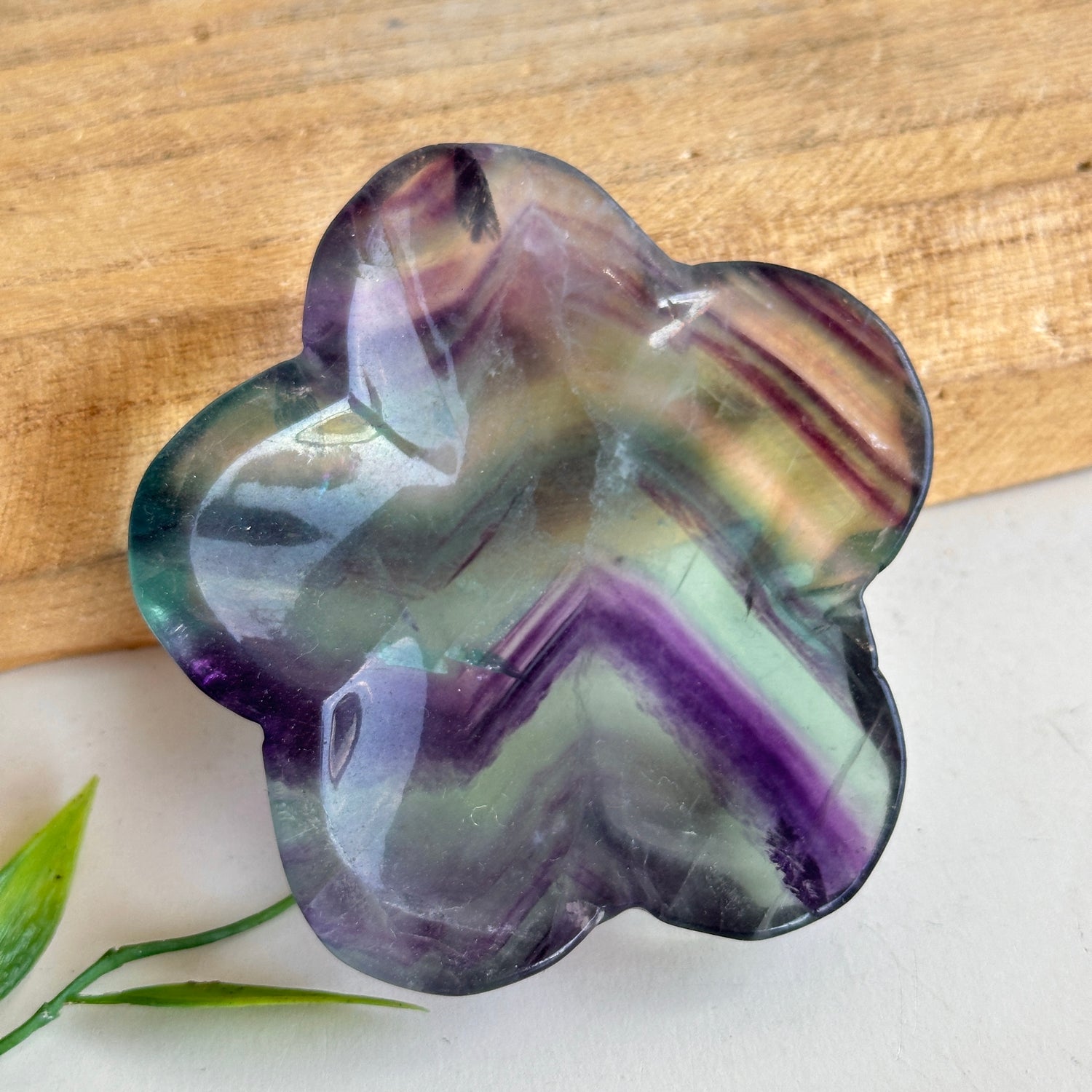 Fluorite Flower Bowl 18