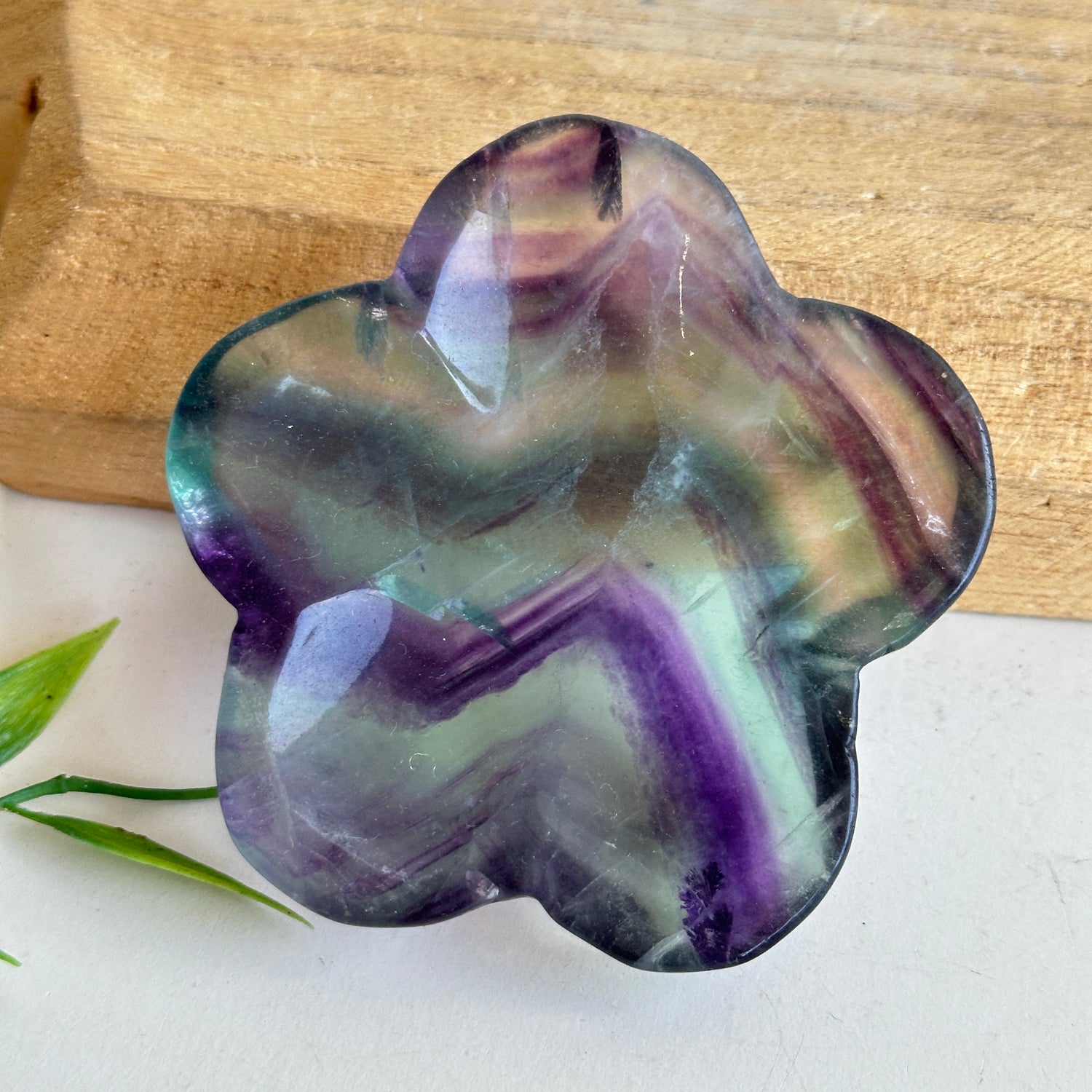 Fluorite Flower Bowl 18