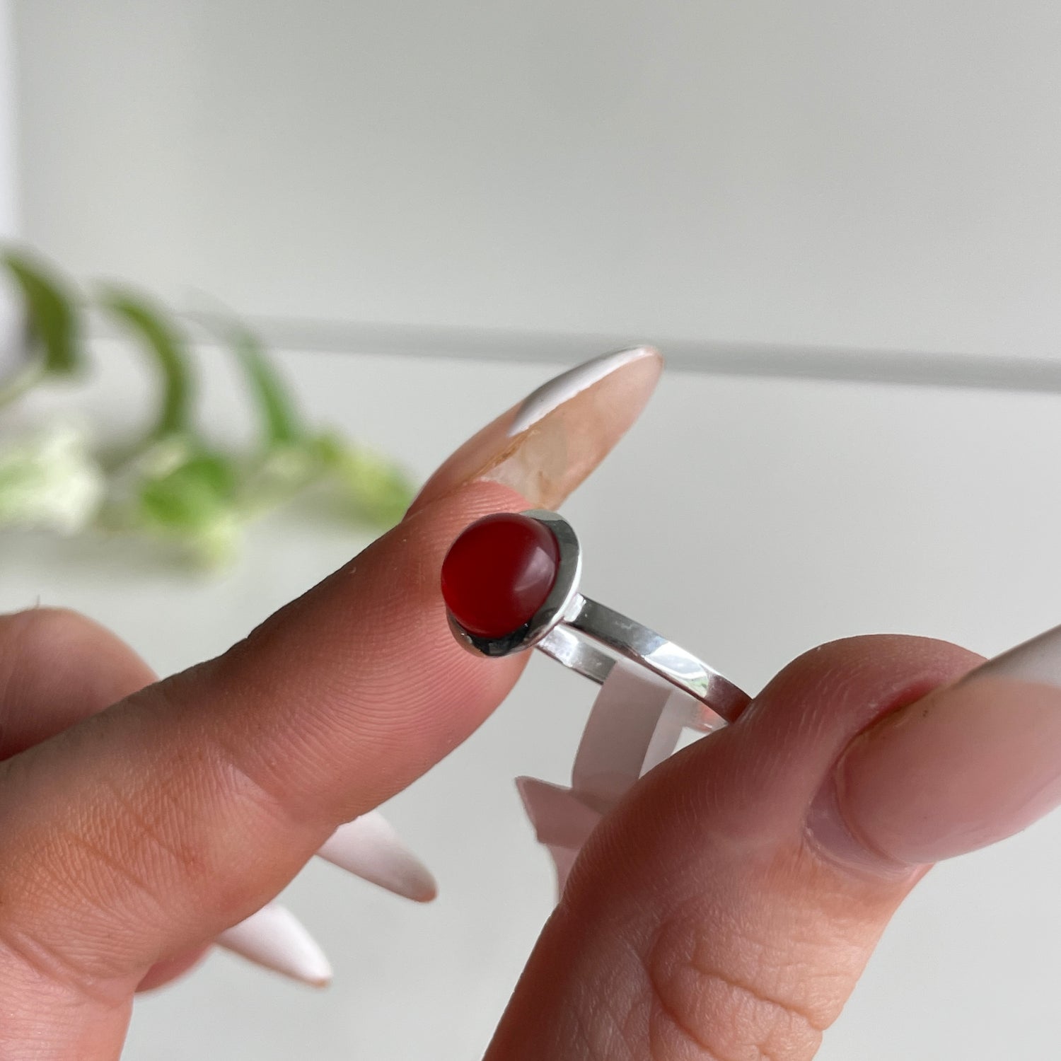 Carnelian Round Ring