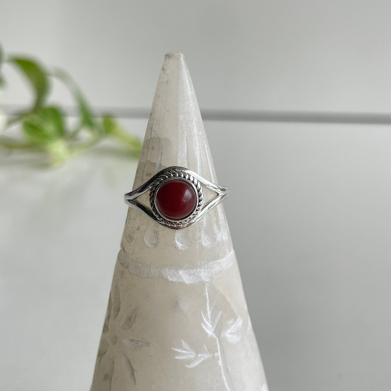 Carnelian Round Ring