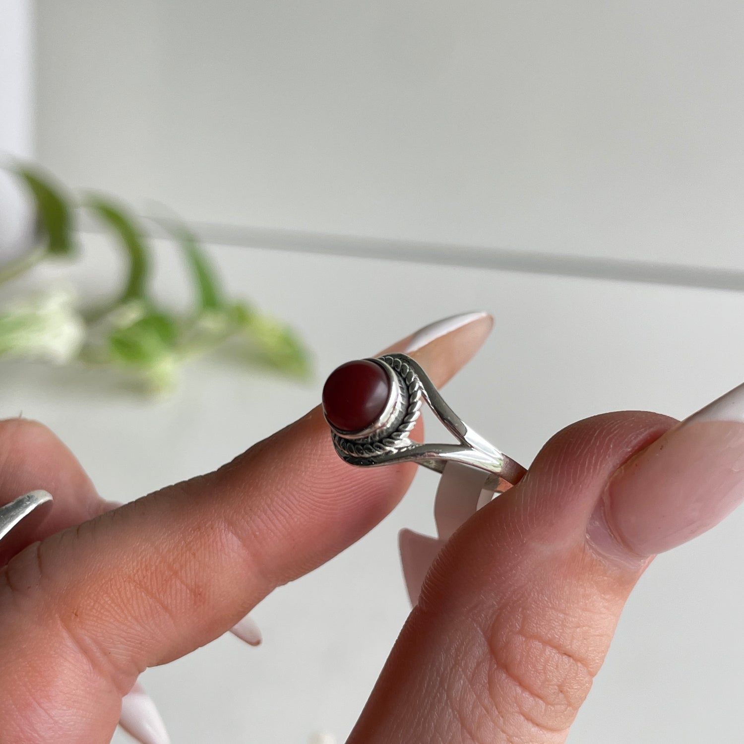 Carnelian Round Ring