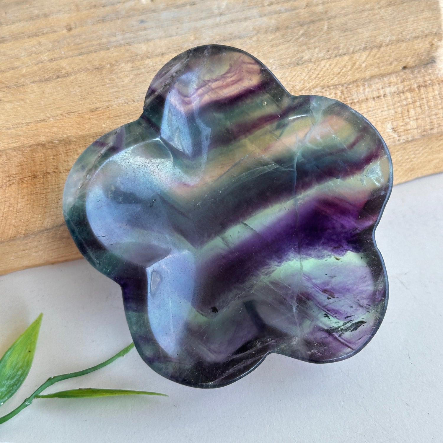 Fluorite Flower Bowl 17