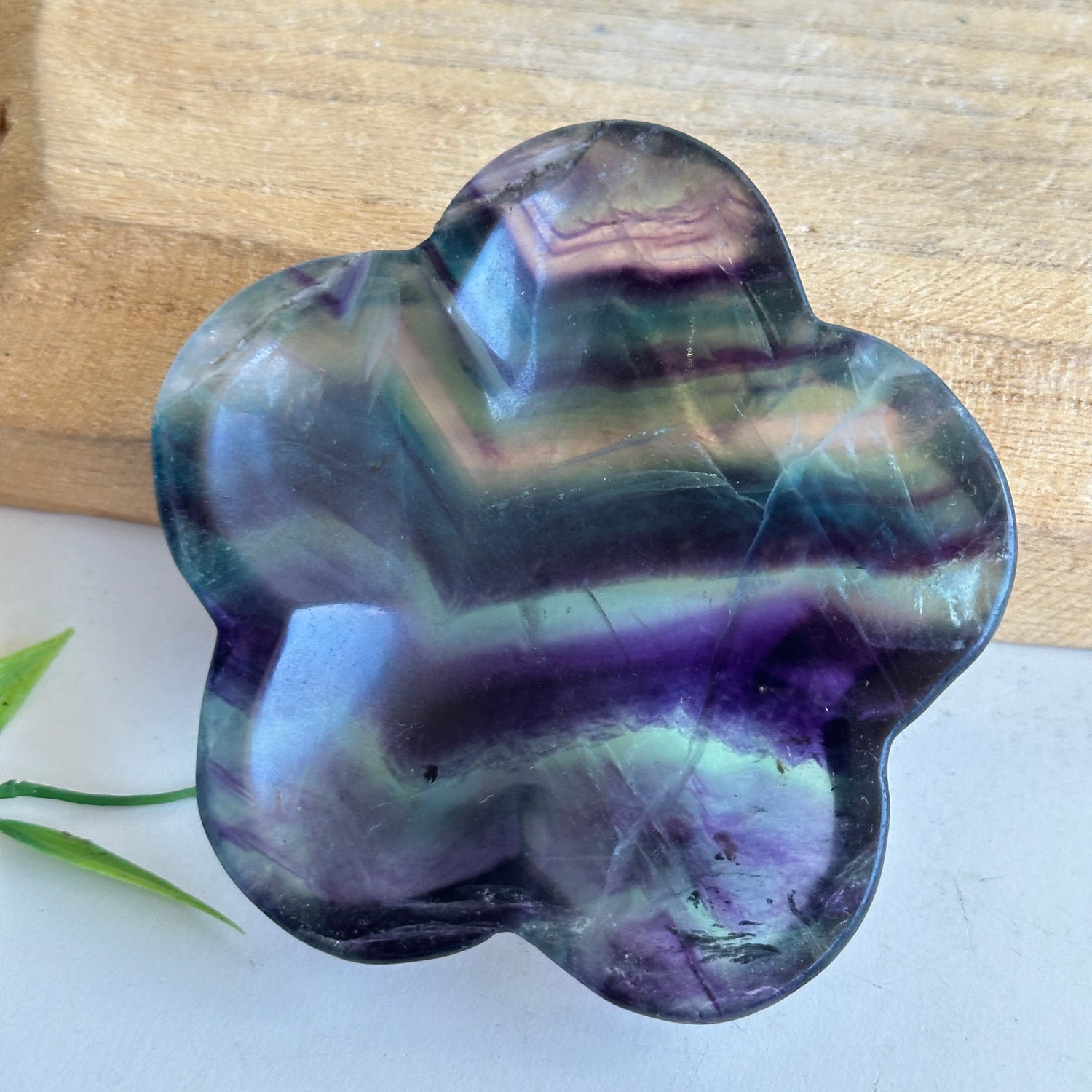 Fluorite Flower Bowl 17