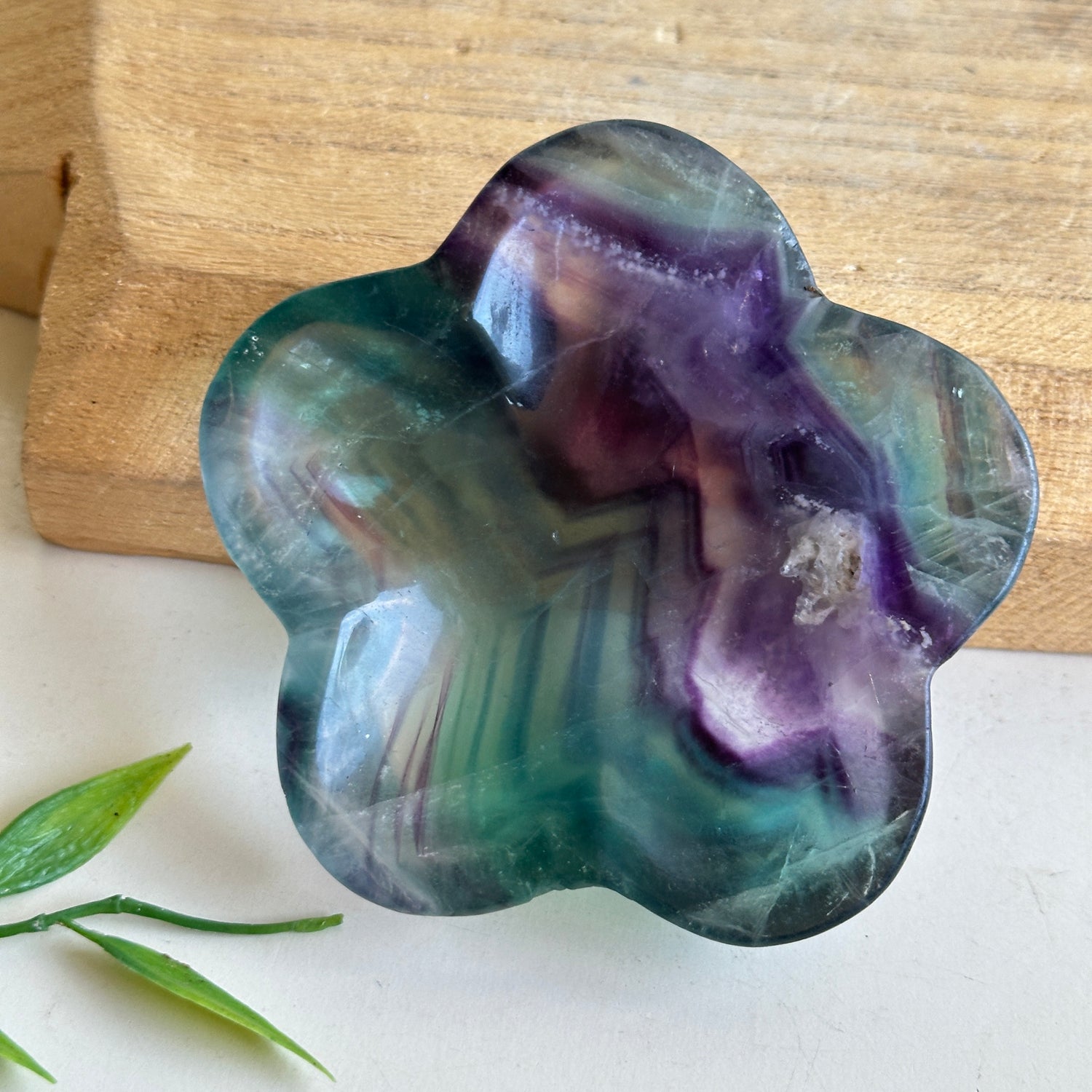 Fluorite Flower Bowl 15