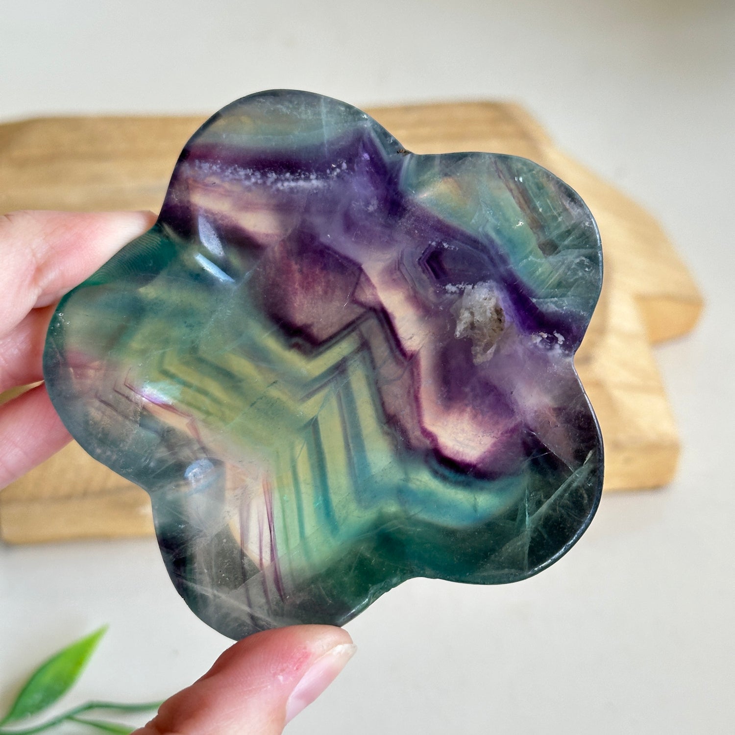 Fluorite Flower Bowl 15