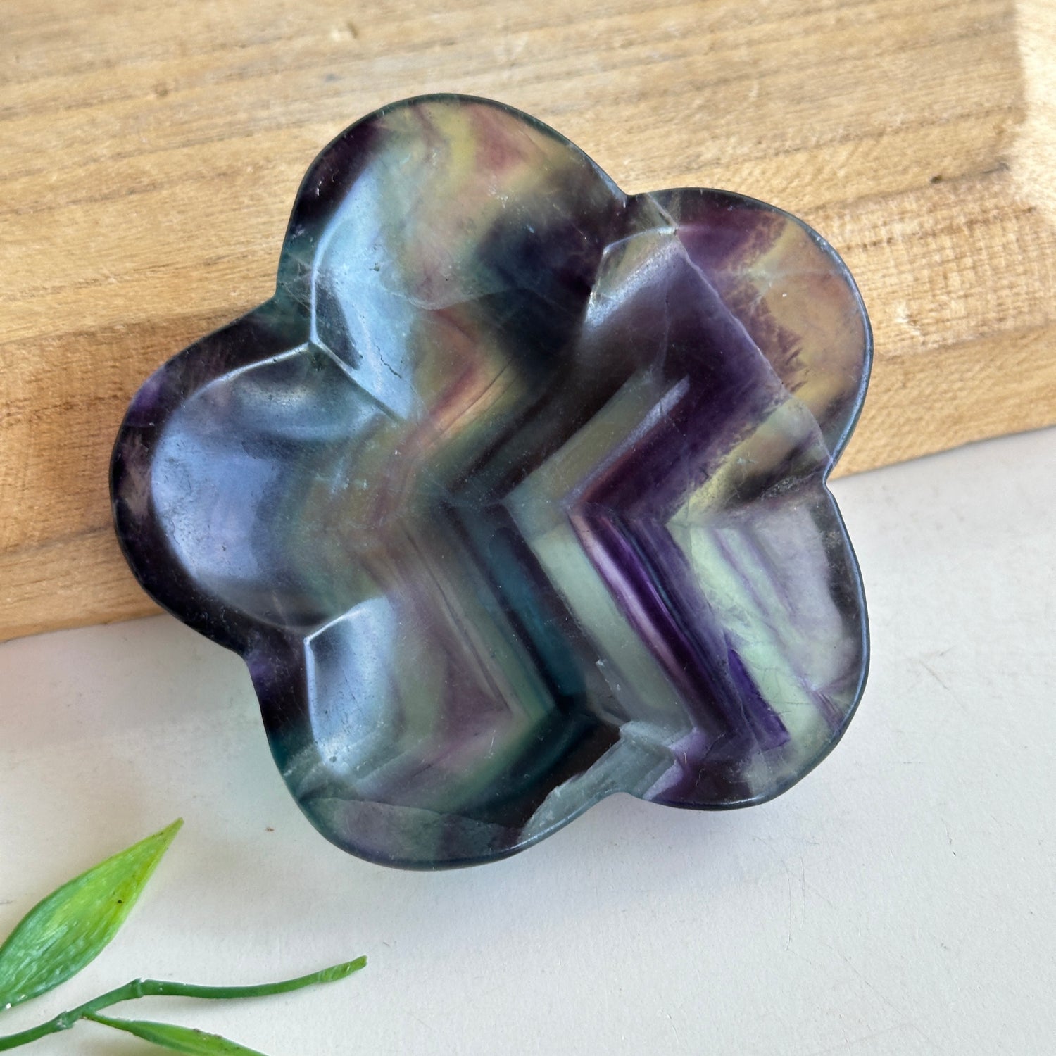 Fluorite Flower Bowl 8