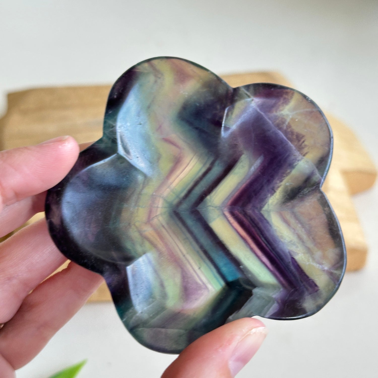 Fluorite Flower Bowl 8