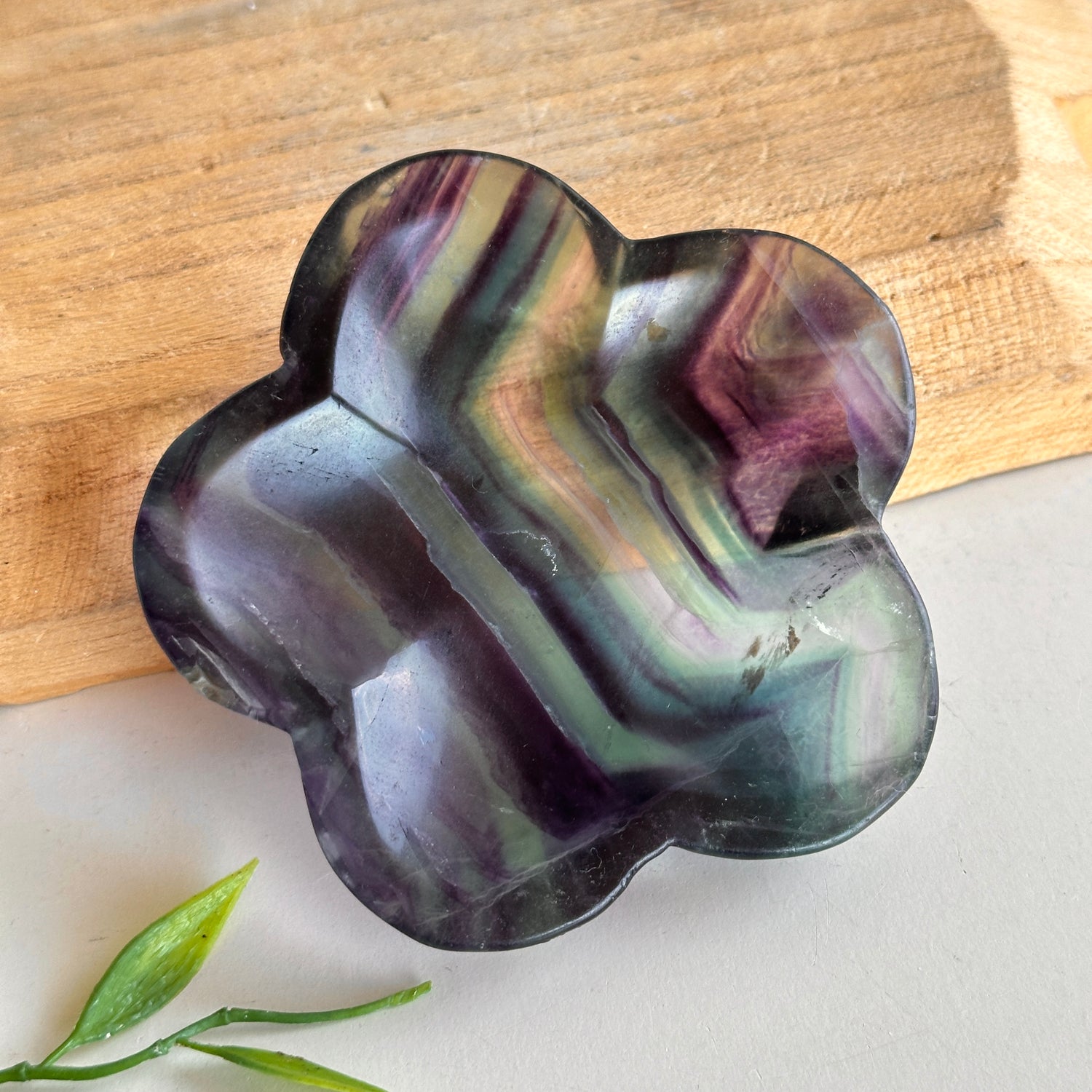 Fluorite Flower Bowl 6