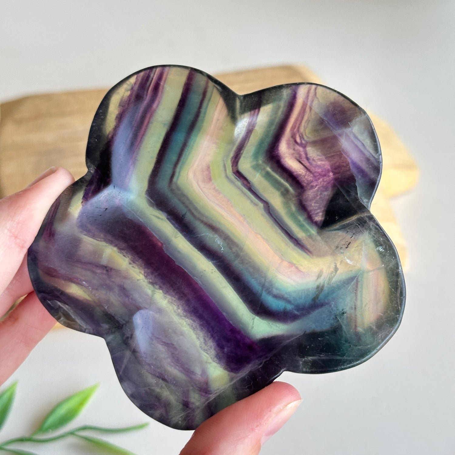 Fluorite Flower Bowl 6