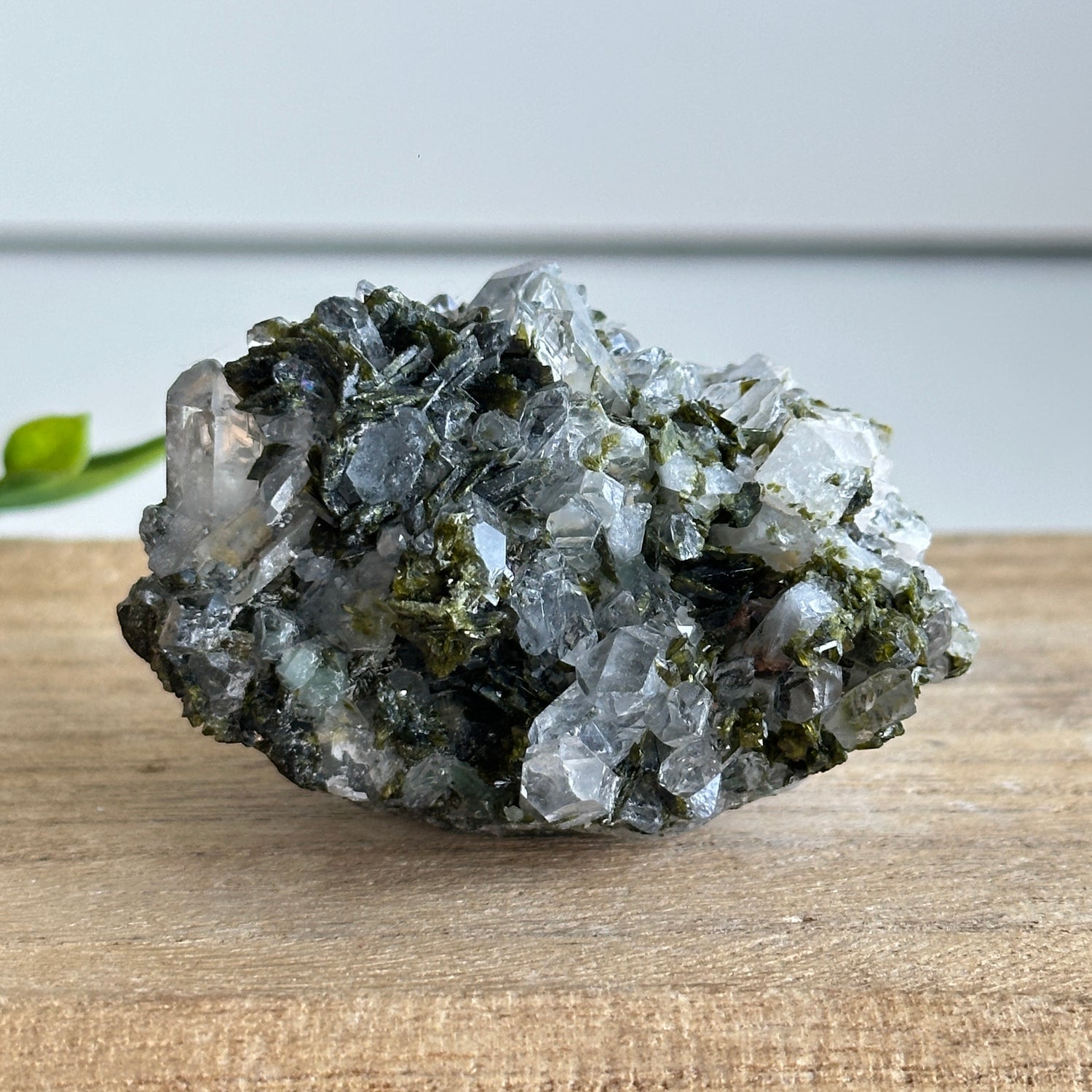 Epidote & Quartz Cluster 114g - High Quality