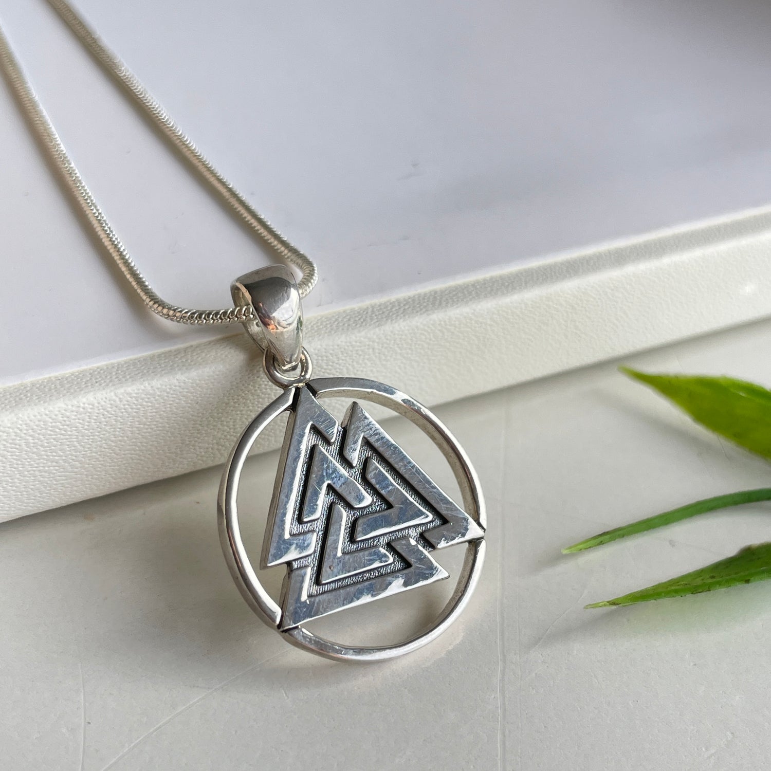 Valknut Open Back Pendant