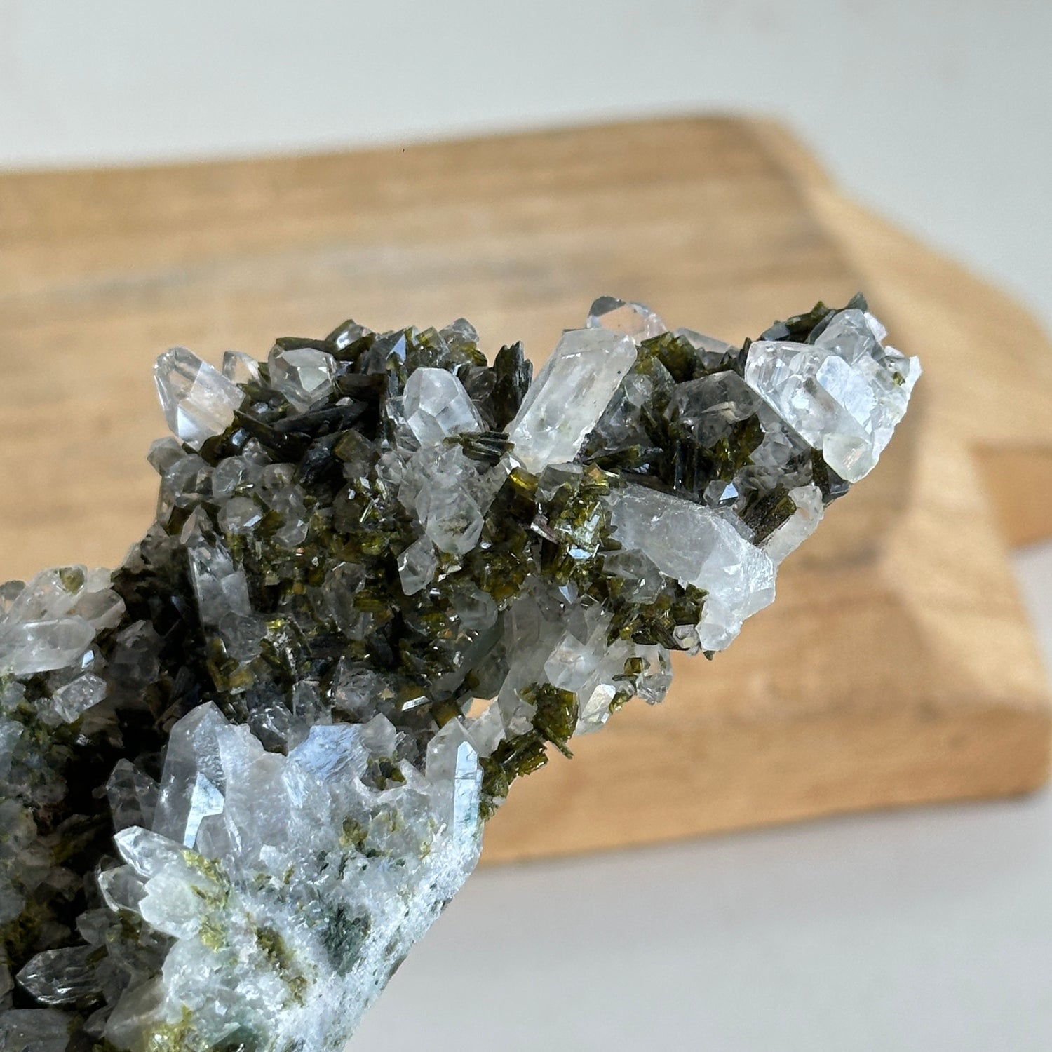Epidote & Quartz Cluster 186g - High Quality