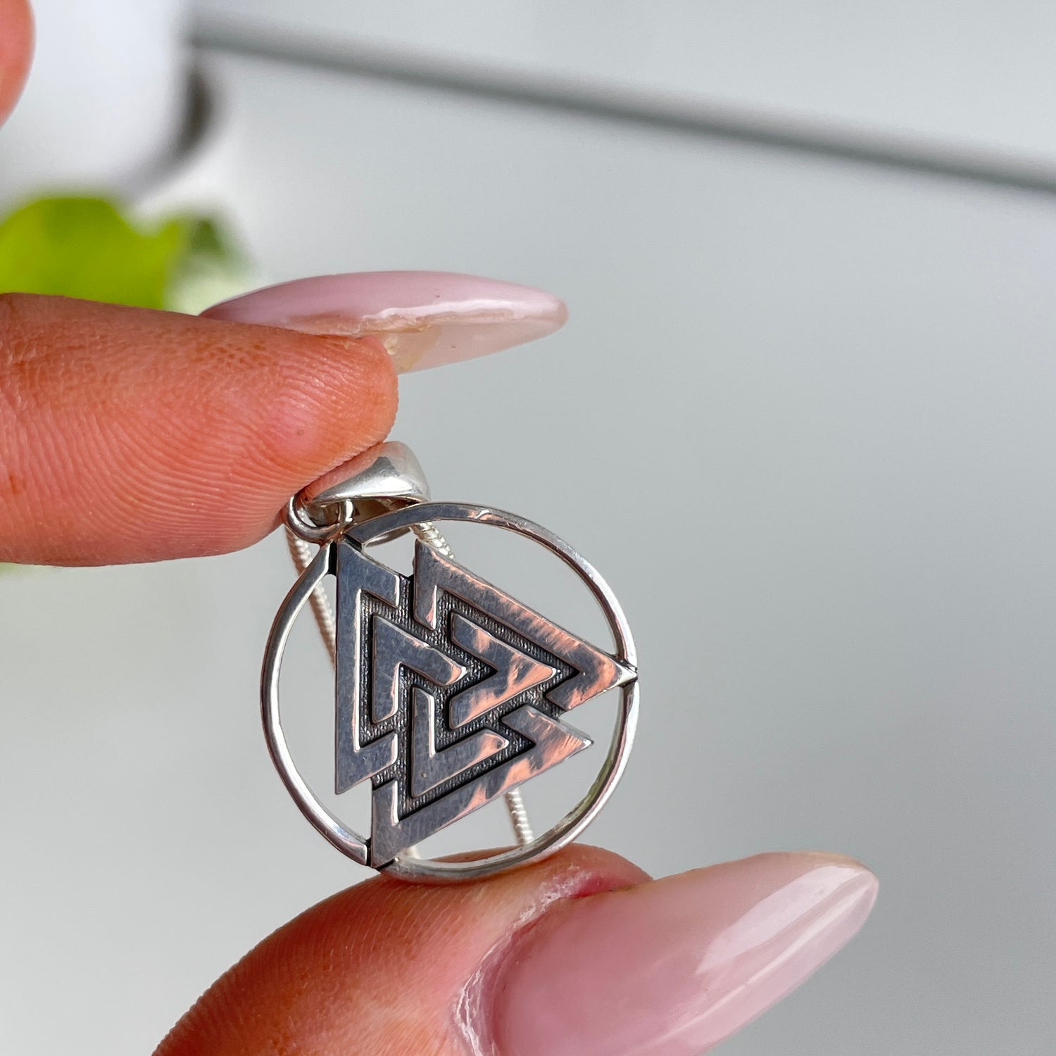 Valknut Open Back Pendant