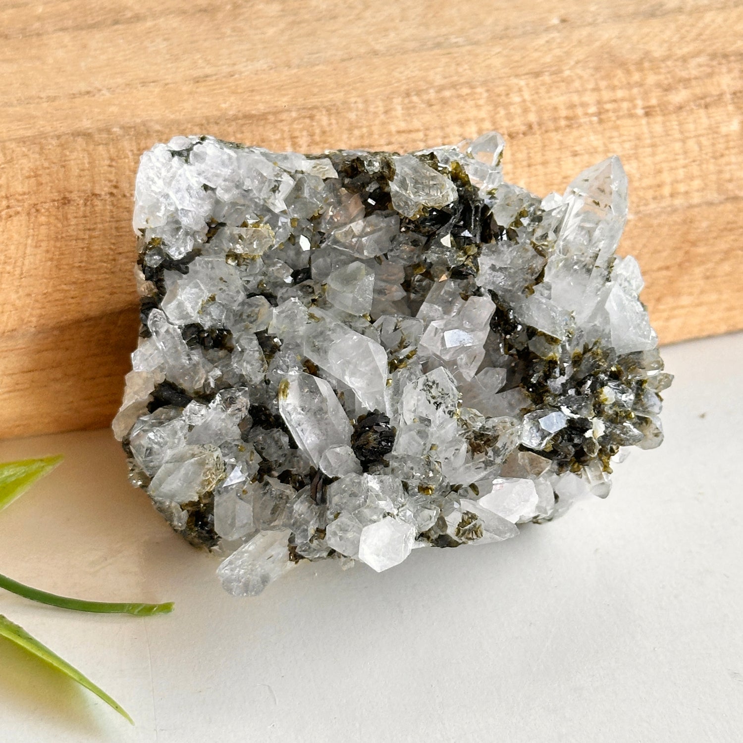 Epidote & Quartz Cluster 94g - High Quality