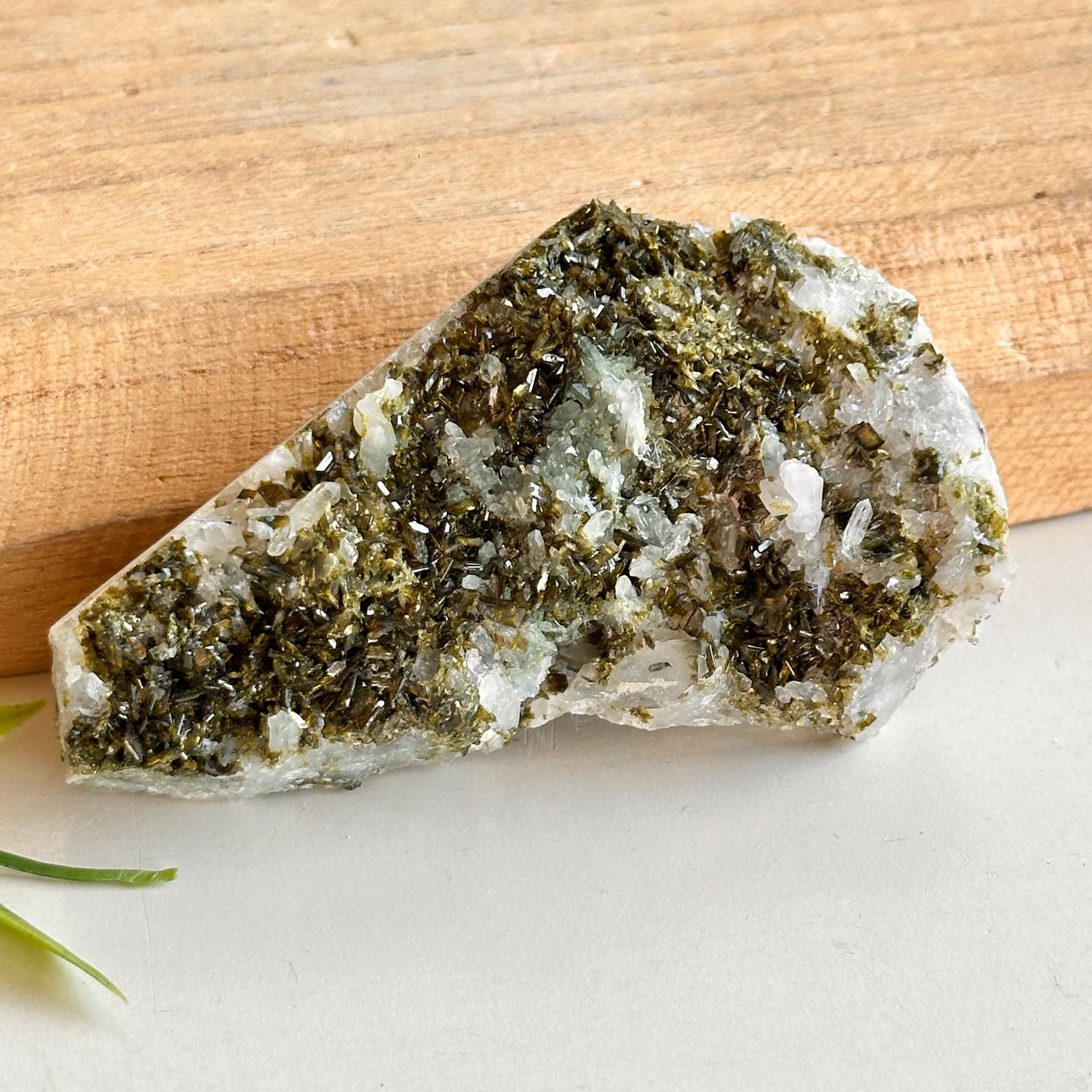 Epidote & Quartz Cluster 108g - High Quality