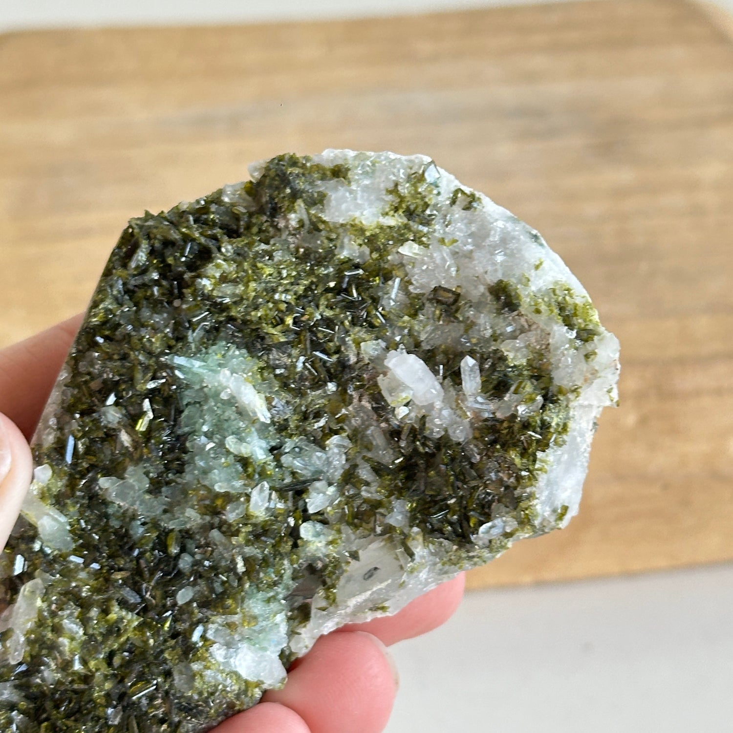 Epidote & Quartz Cluster 108g - High Quality