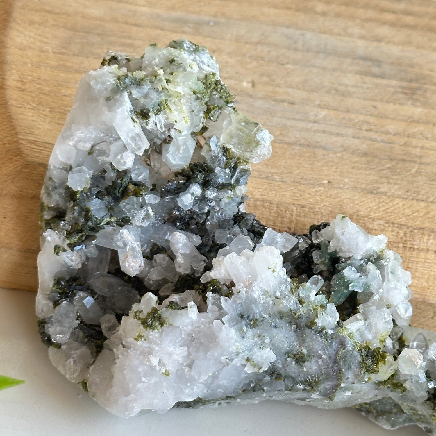 Epidote & Quartz Cluster 270g - High Quality