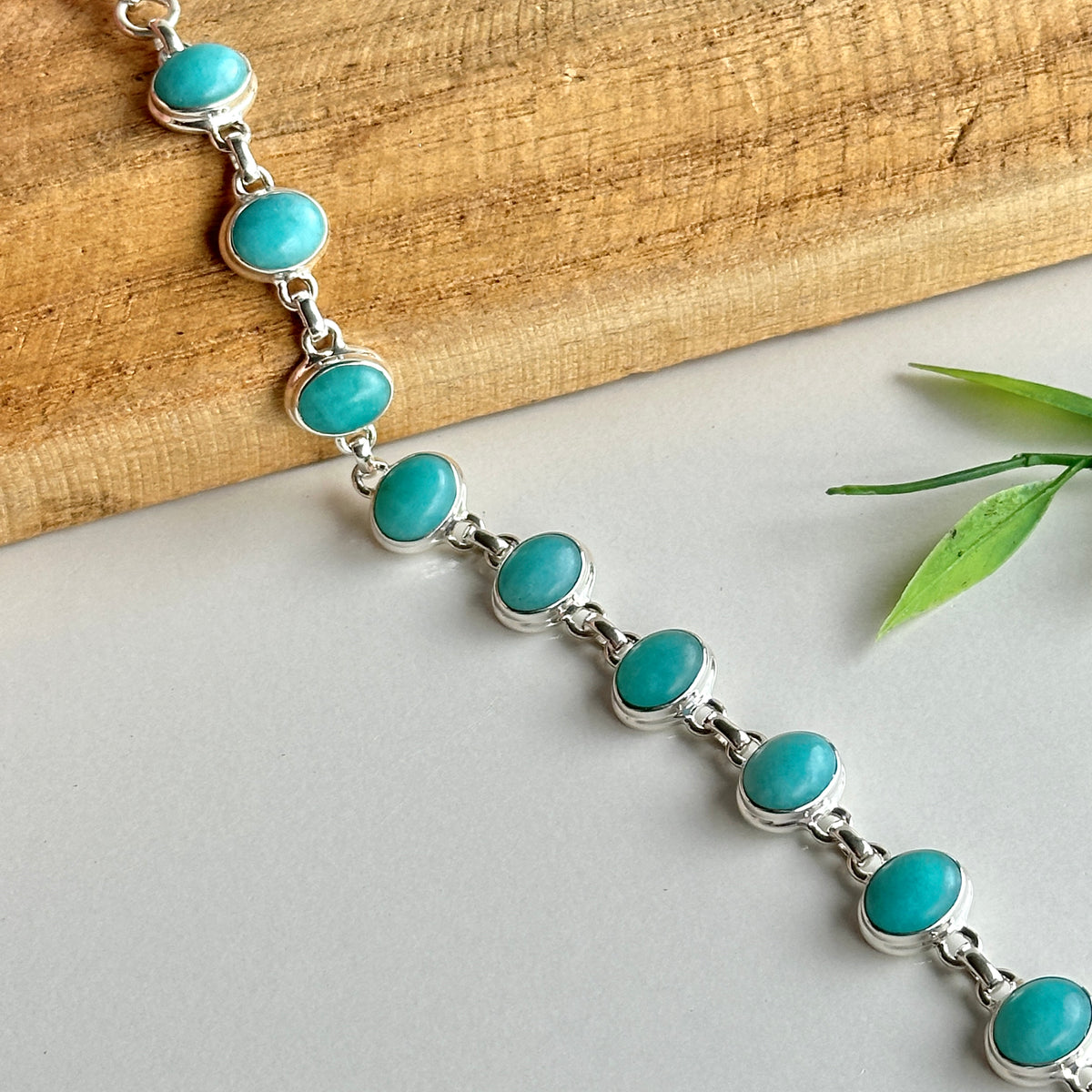 Amazonite Oval Bracelet