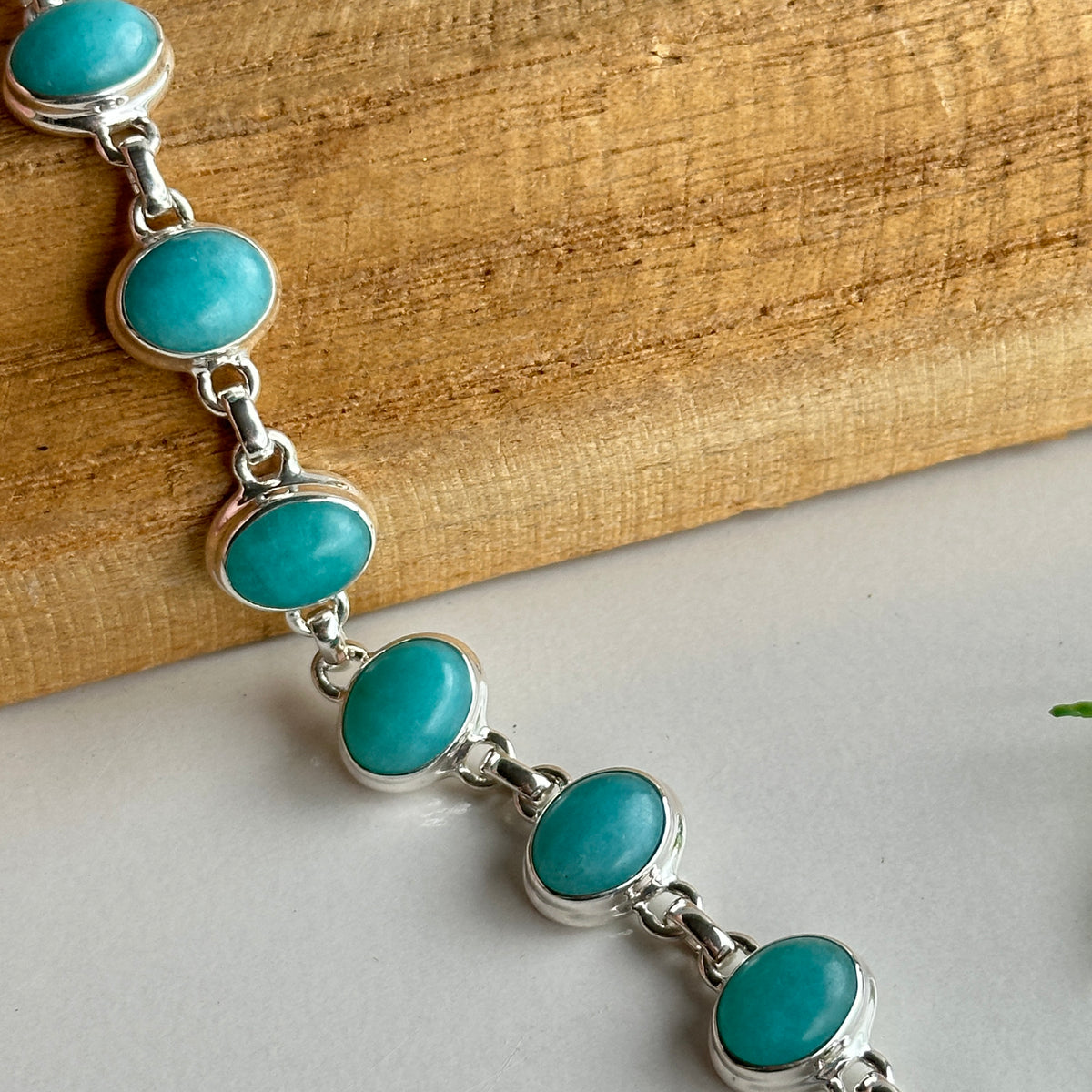 Amazonite Oval Bracelet
