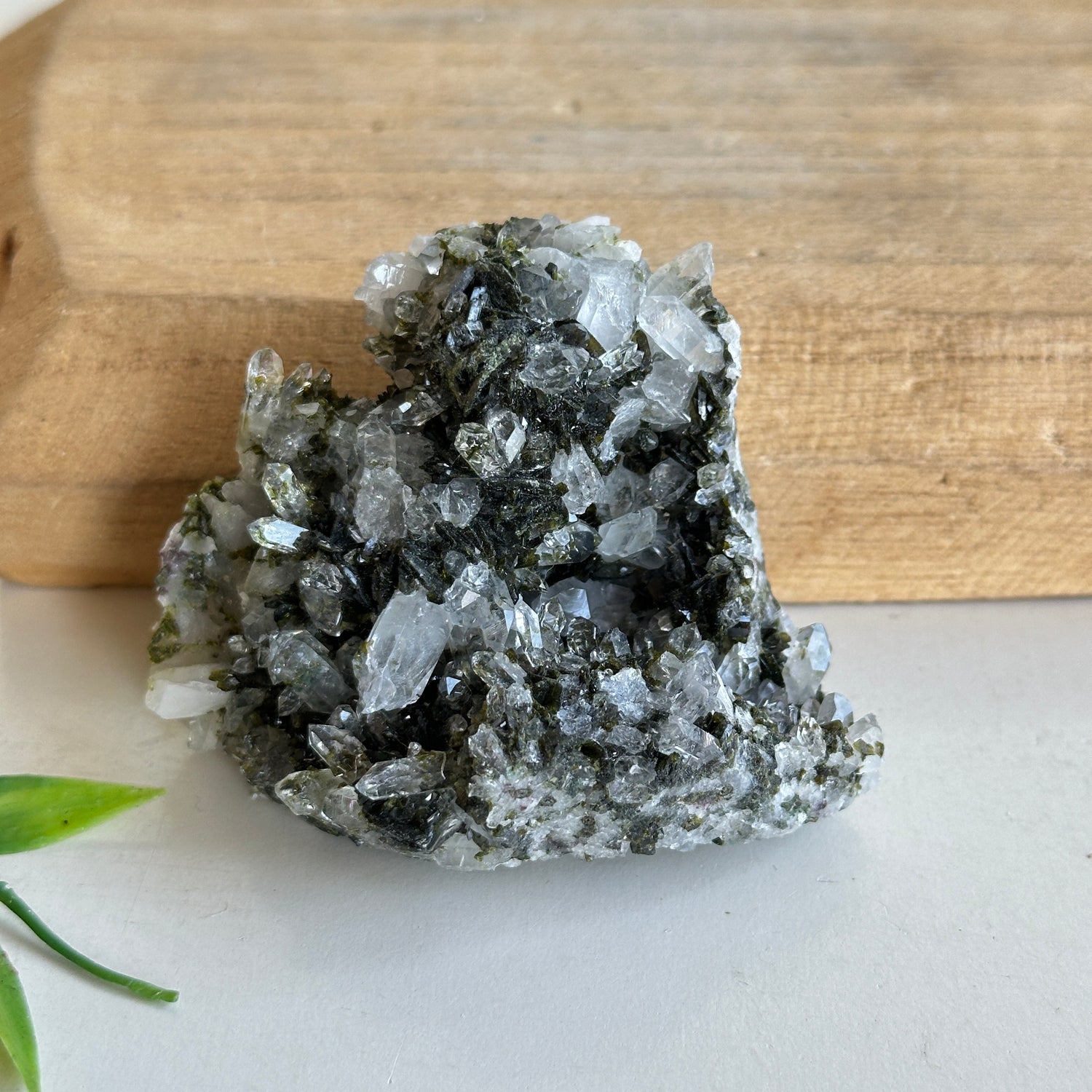 Epidote & Quartz Cluster 182g - High Quality