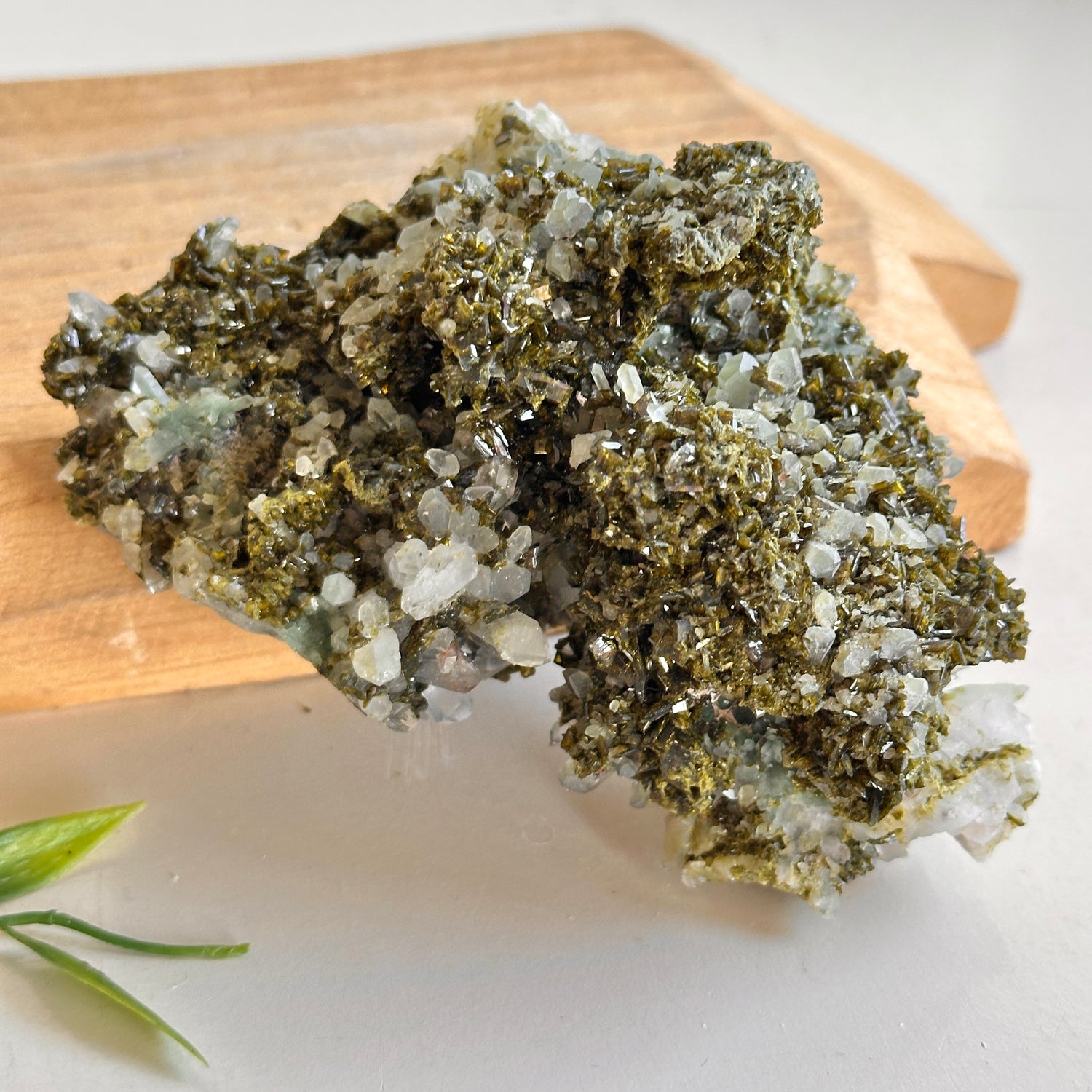 Epidote & Quartz Cluster 462g - High Quality