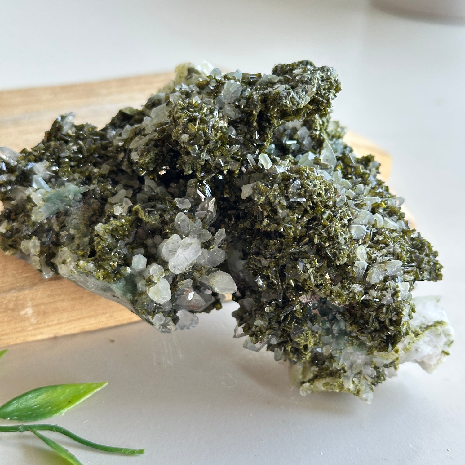 Epidote & Quartz Cluster 462g - High Quality