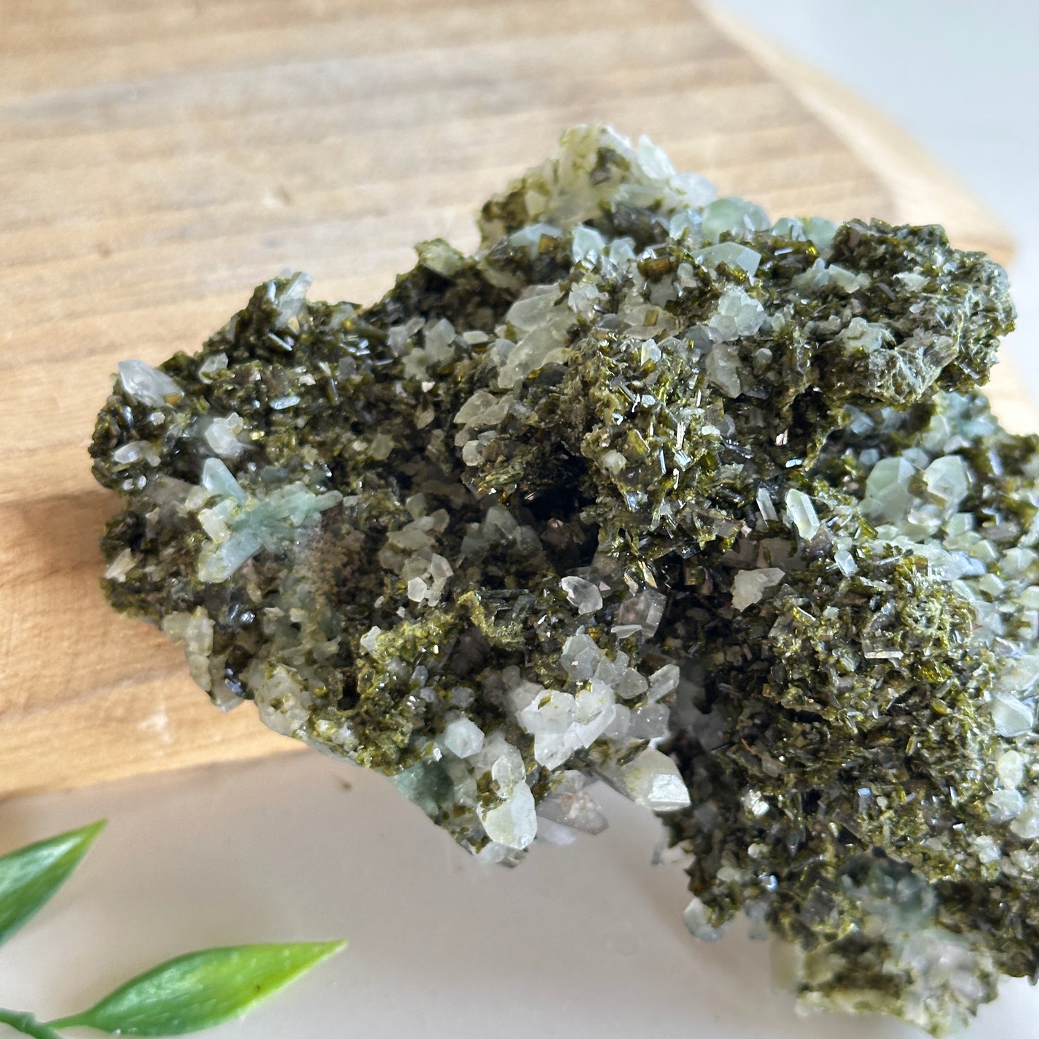 Epidote & Quartz Cluster 462g - High Quality