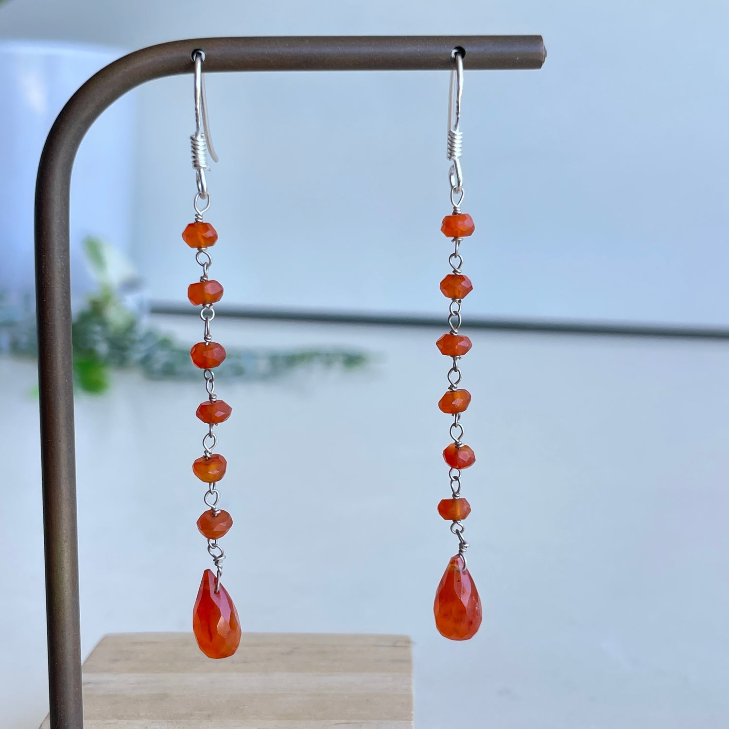 Carnelian Drop Earrings