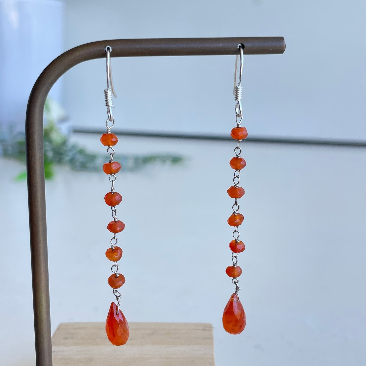 Carnelian Drop Earrings