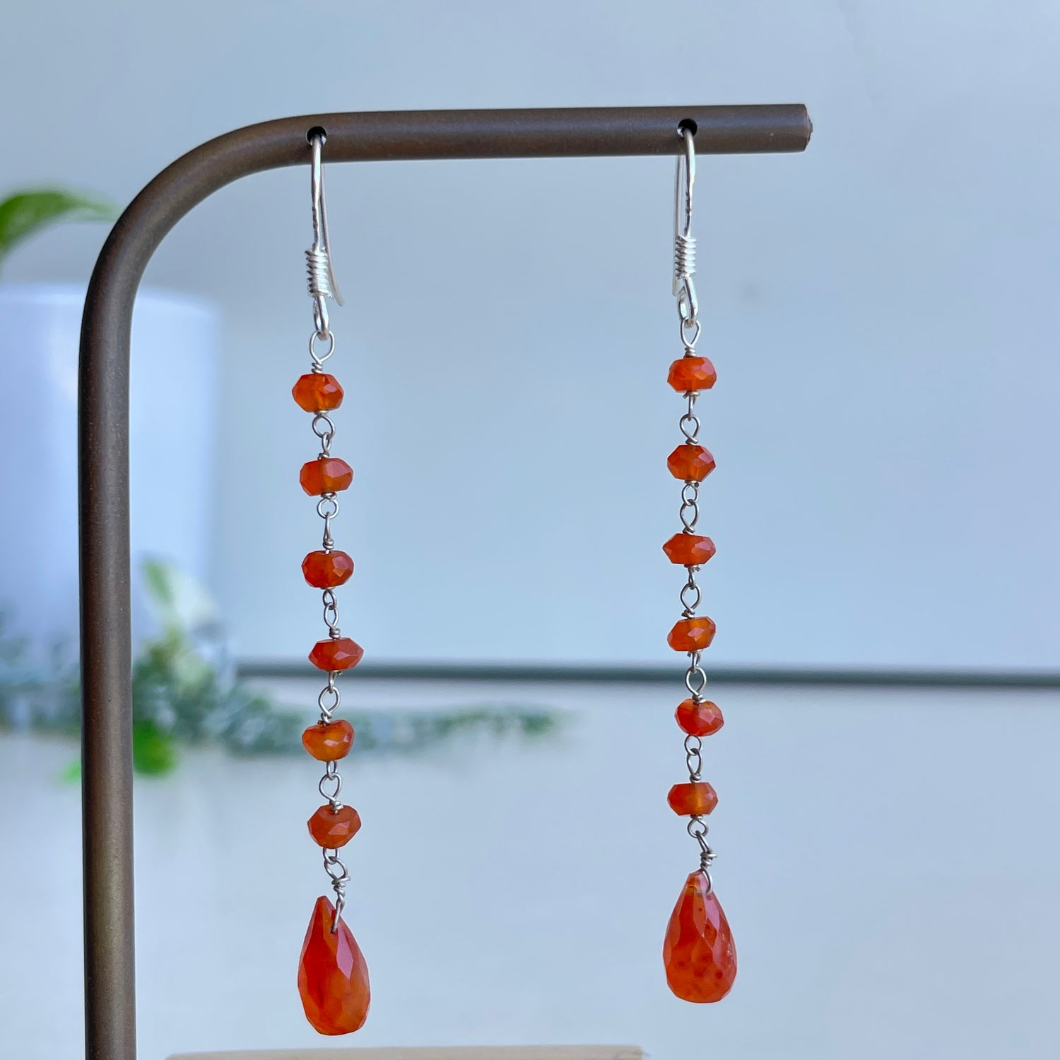 Carnelian Drop Earrings