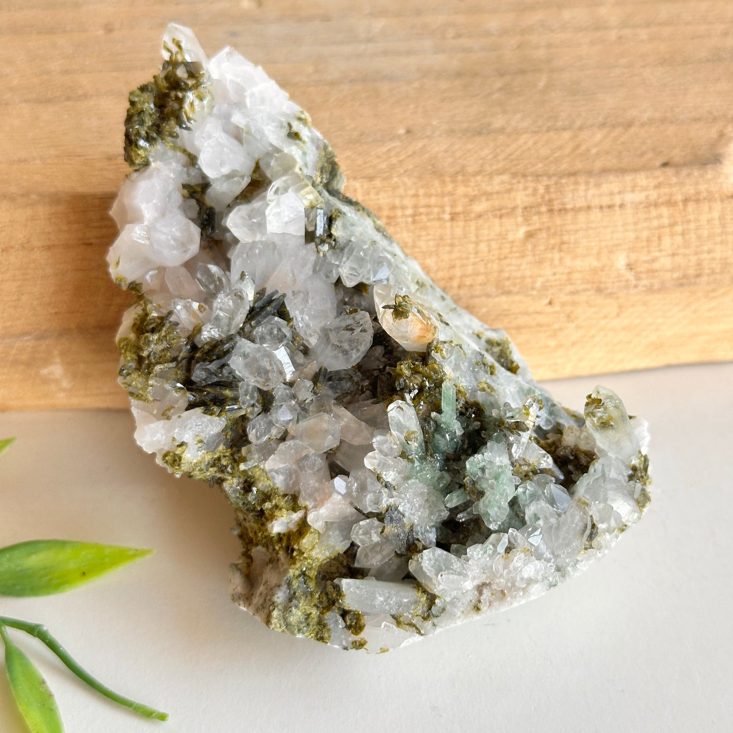 Epidote & Quartz Cluster 148g - High Quality