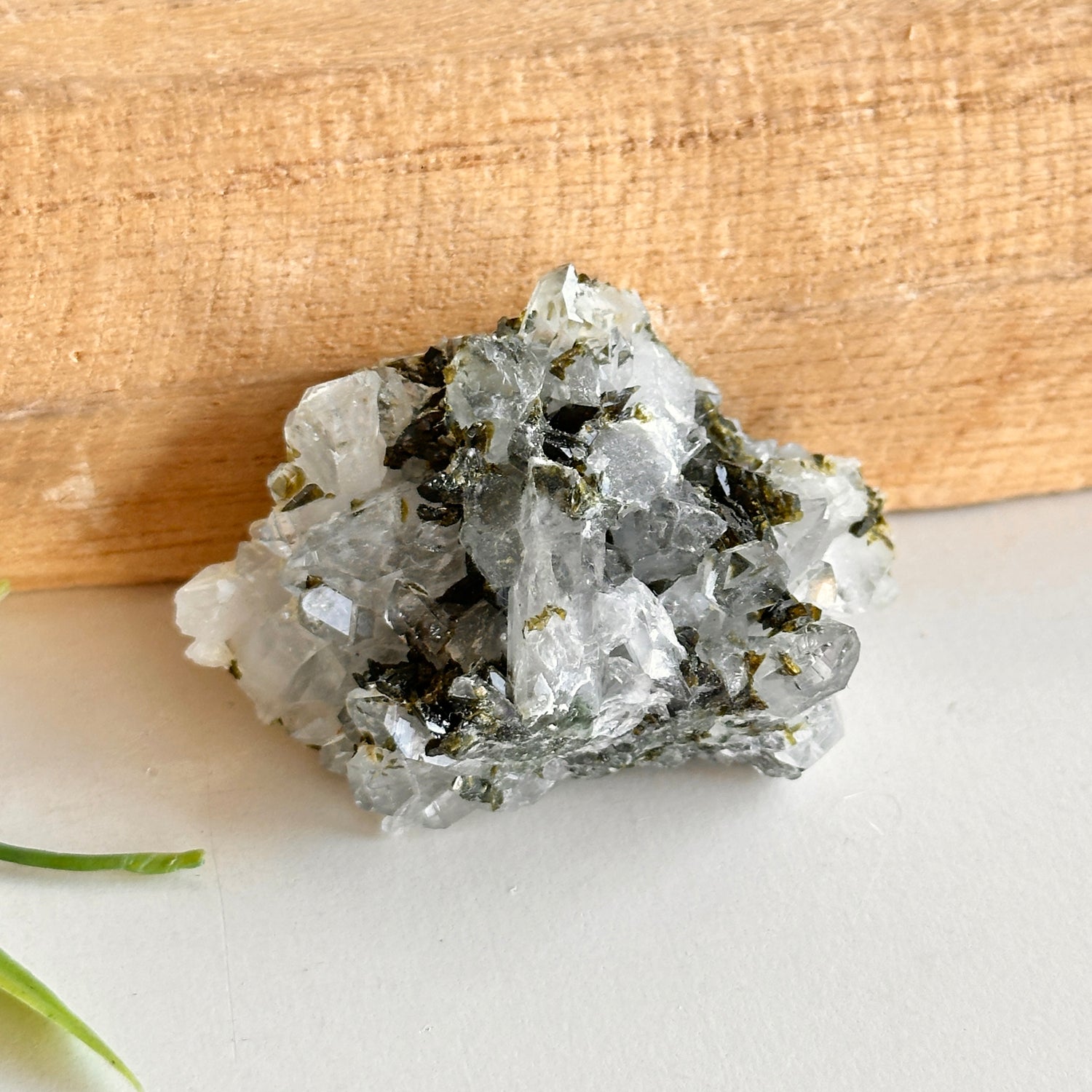 Epidote & Quartz Cluster 28g - High Quality